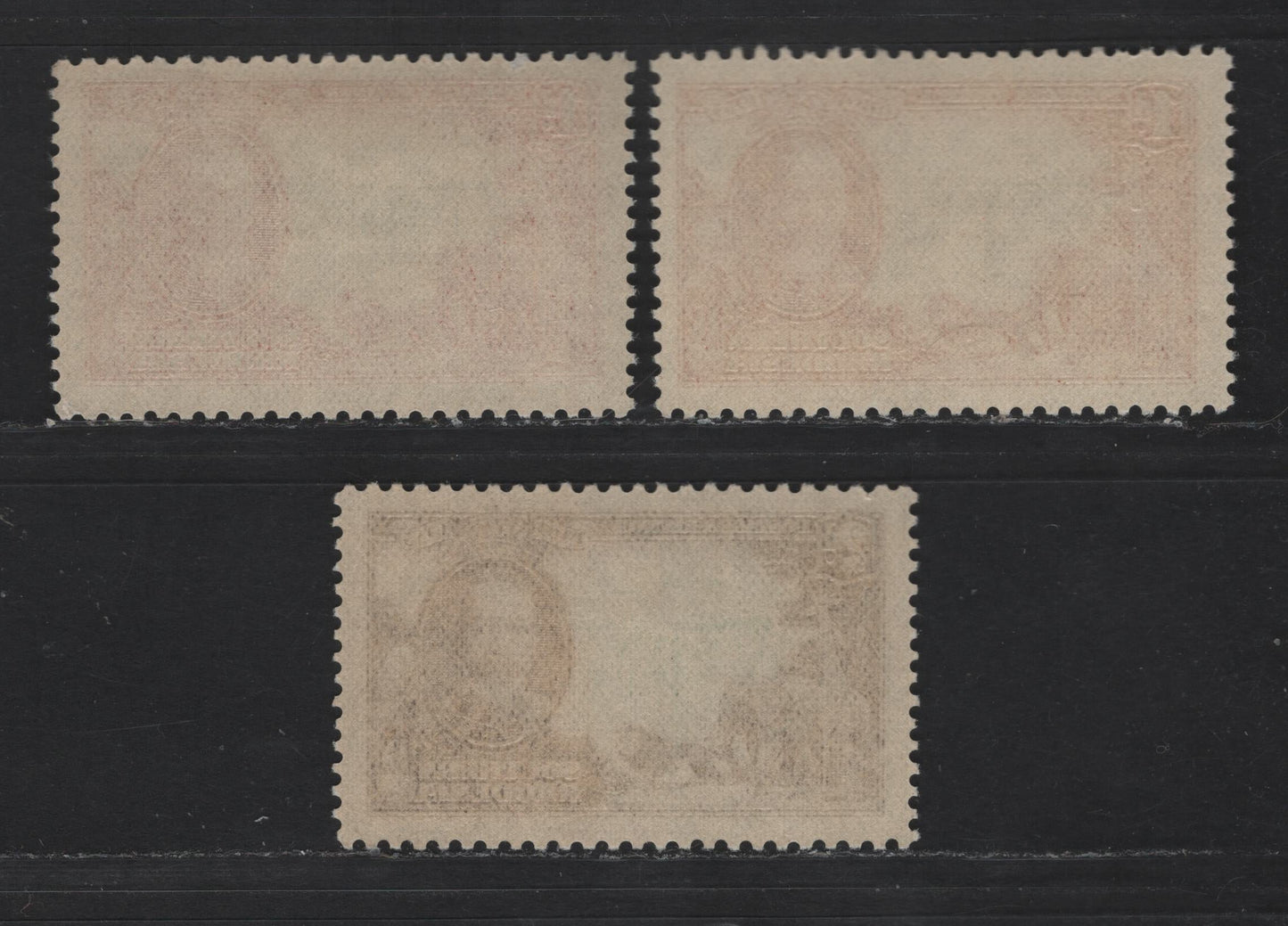 Lot 254 Southern Rhodesia SC#33-34 1d - 2d Carmine Rose & Olive - Black Brown & Light Green King George V, 1935 Silver Jubilee Issue, 3 F/VFNH Singles, Two Different Shades Of 1d