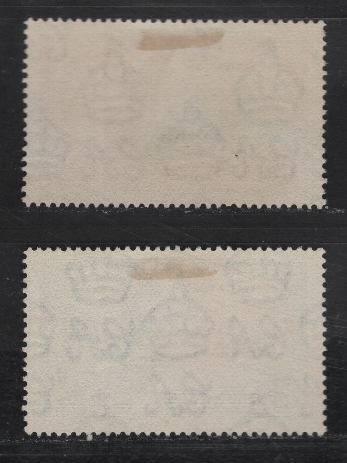 Lot 268 Bahamas SC#92-93 1.5d - 2.5d Carmine & Blue - Blue & Brown King George V & Castle, 1935 Silver Jubilee Issue, 2 Very Fine Used Singles, Nice SON Nassau CDS Cancels