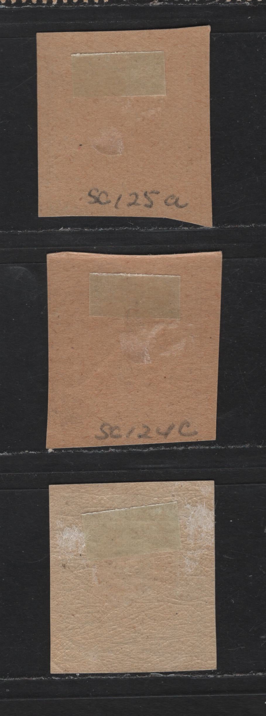 Lot 55 Colombia - Antioqua SC#119, 124, 125var 2, 20c & 50c Gray, Violet & Olive Bistre General Jose Maria Cordoba, 1899 Cordoba Issue, 3 F/VFOG Imperf Singles, 2c Was Not Issued In Gray, Imperfs Not Listed
