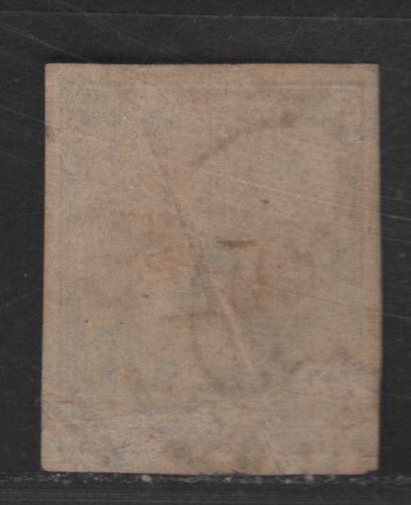 Lot 109 Greece SC#57 30L Ultramarine Hermes Head, 1880-1882 Large Hermes Head Issue, A Fine Used Imperf Single, Pre-Printing Paper Wrinkle, VF Margins