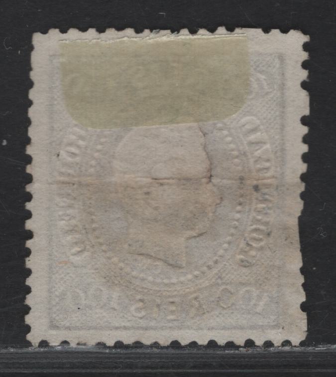 Lot 169 Portugal SC#31 100r Lilac King Luiz, 1867-1870 Perforated Embossed Issue, A Very Good Used Single, Perf 12.5, Light Horizontal Crease