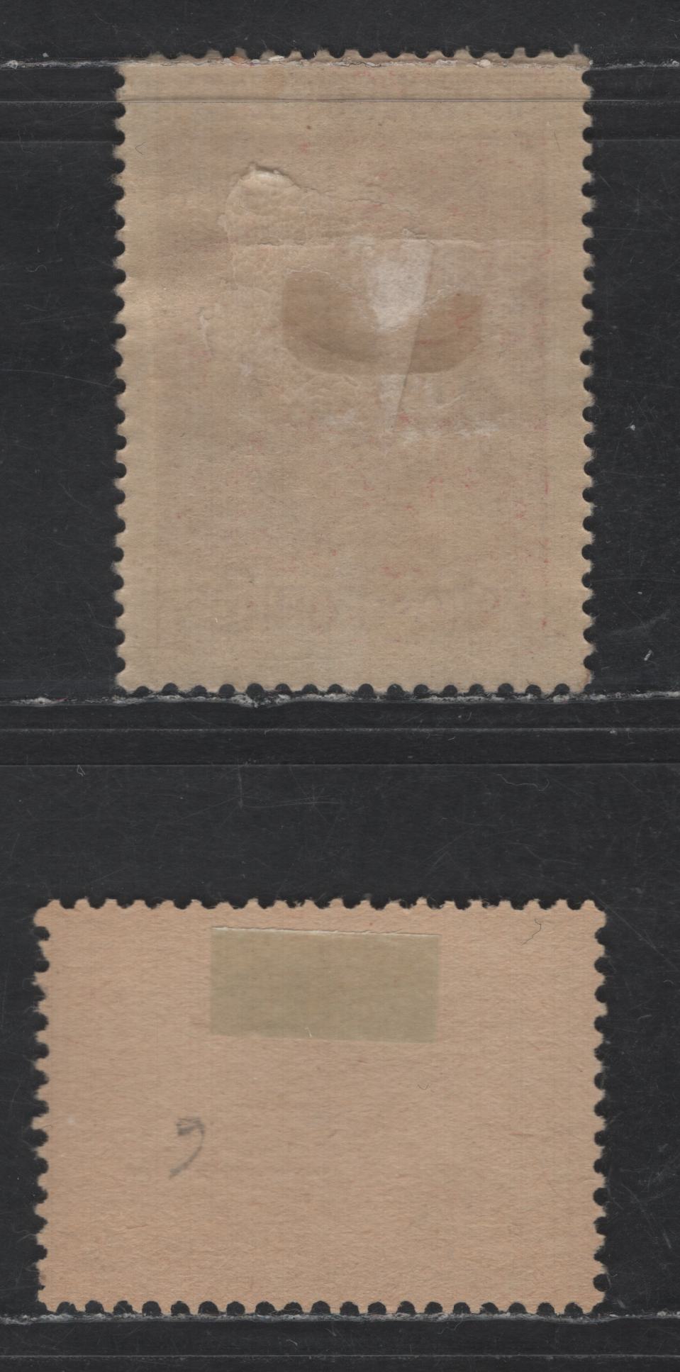 Lot 192 Portugal SC#RA3-RA4 2c Brown - Plum Ceres, 1913-1915 Postal Tax Issue, 2 FOG & Unused Singles, For Use On Telegrams