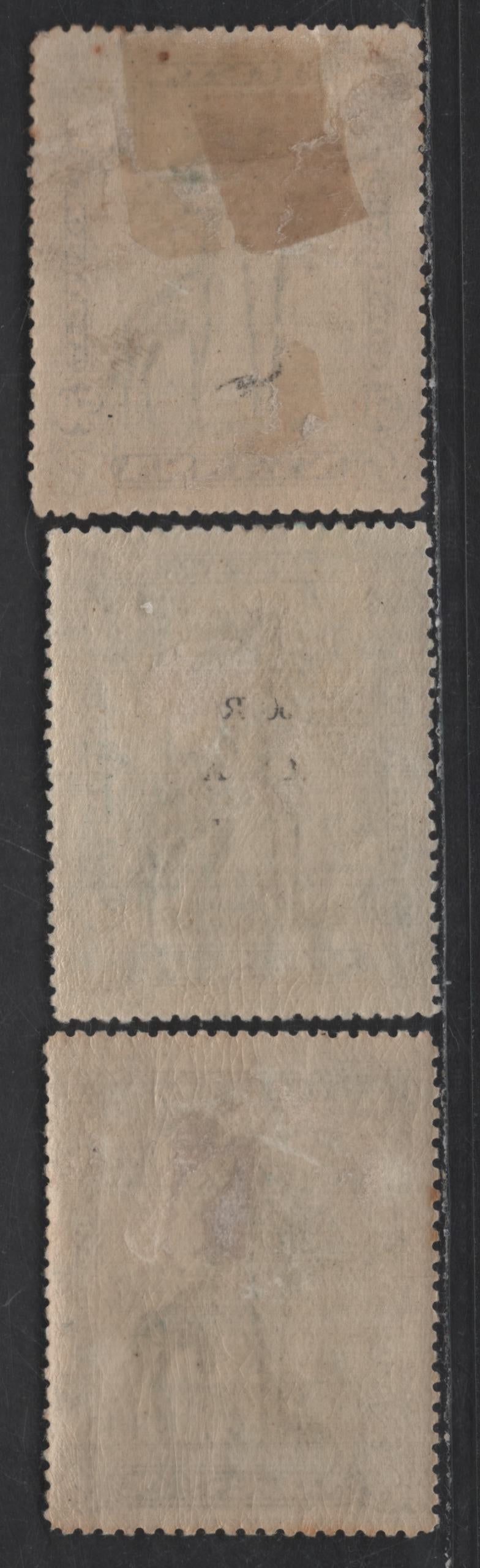 Lot 214 Nyassa SC#32var 50r Black & Blue Giraffe, 1901 Pictorial Issue, 3 F/VFOG Singles, Three Shades