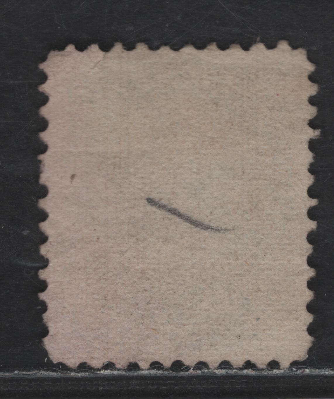 Lot 360 Canada SC#36e 2c Grass Green Queen Victoria, 1870-1893 Small Queen Issue, A Fine Used Single, Mid Montreal Printing Without Position Dot, Paper MM-B, Perf 11.6x12, Tiny Tear Above A of Postage