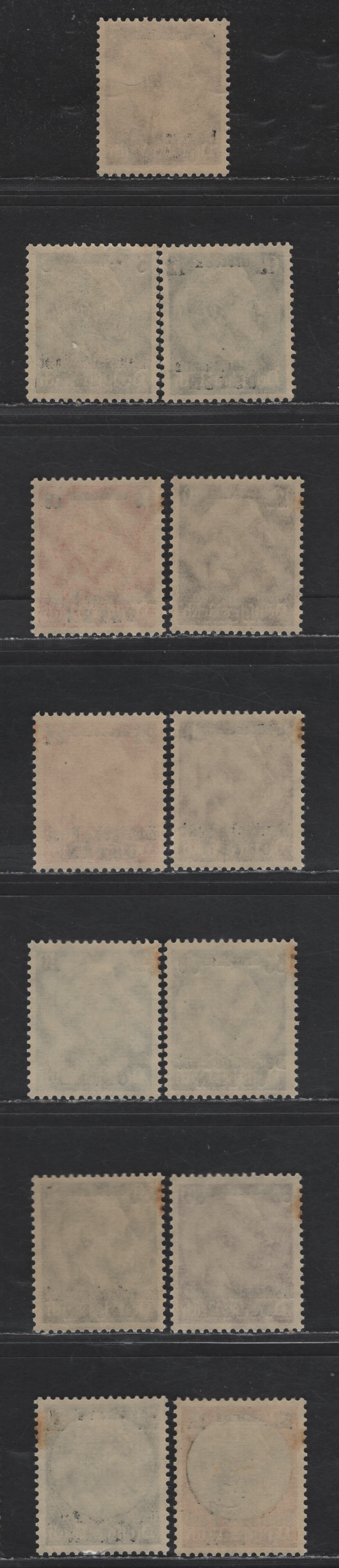 Lot 112 Poland - German Occupation SC#N17-N29 6g on 3pf - 2z on 100pf Bister - Orange & Black Hindenburg, 1939 Surcharged Issue, 13 F/VFNH Singles