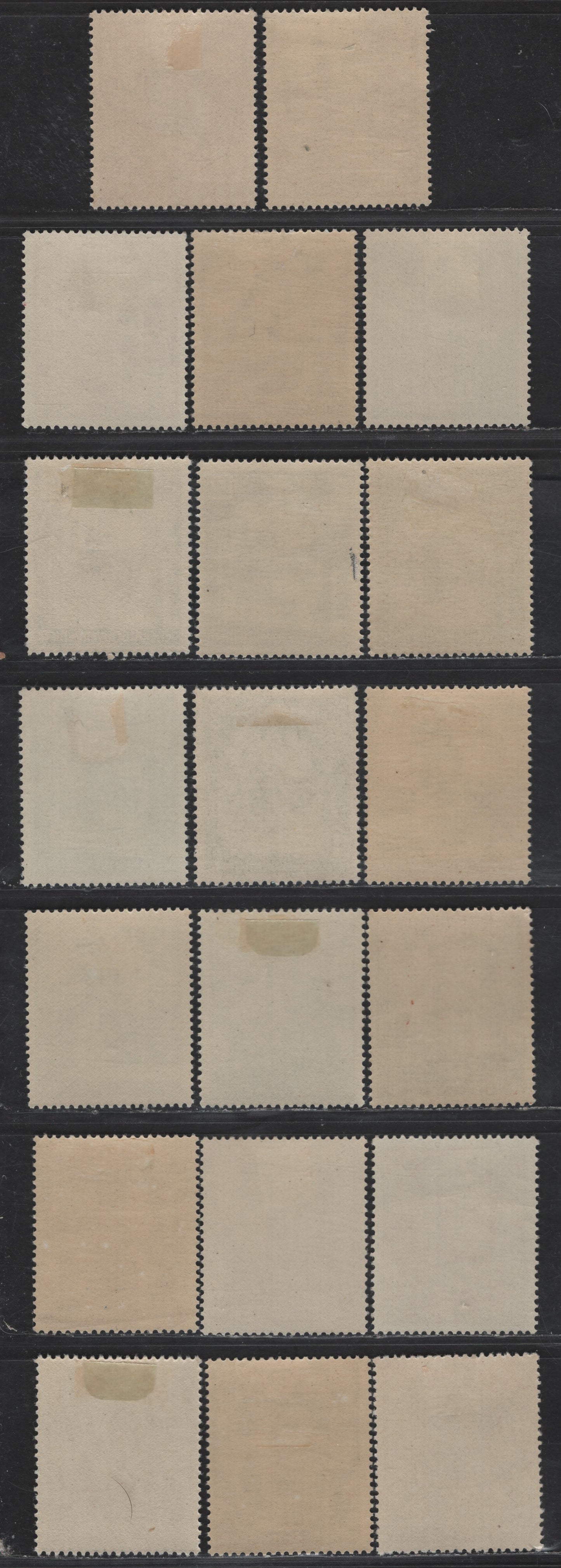 Lot 129 Poland - German Occupation SC#N56-N63 6g - 24g Brown - Henna Brown Buildings, 1940-1941 Pictorial Definitives, 20 VFOG Singles, Shade Variations