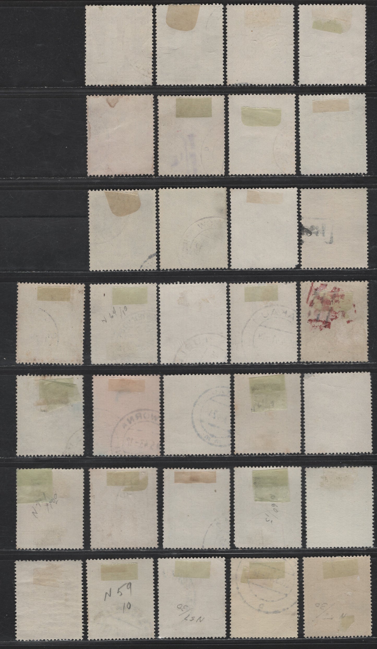 Lot 132 Poland - German Occupation SC#N56-N57, N59-N64, N66, N68-N72 6g - 1z Brown - Prussian Green Buildings, 1940-1942 Pictorial Definitives, 32 Fine/Very Fine Used Singles, Postally Used, Shade Variations