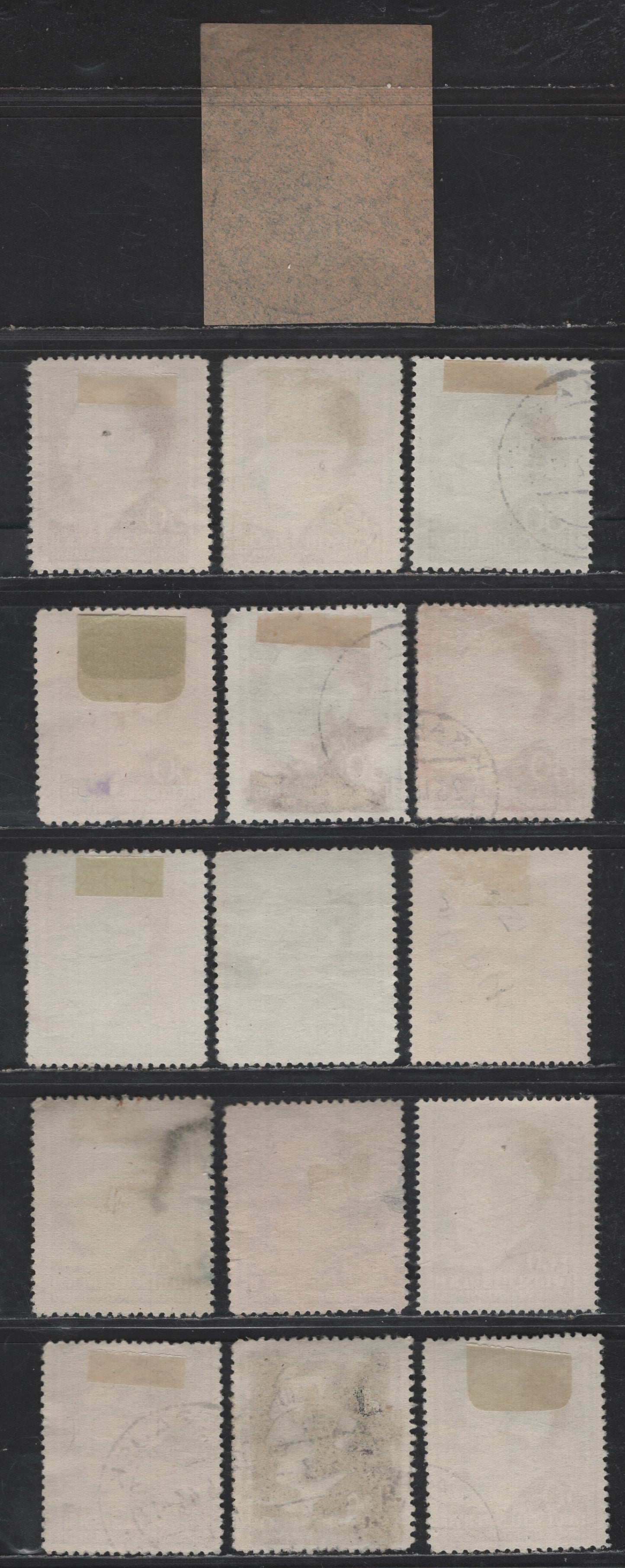 Lot 146 Poland - German Occupation SC#N91-N96a 50g - 1.60z Violet Blue - Blue Violet Hitler, 1941-1943 Engraved Hitler Head Issue, 16 Fine/Very Fine Used Singles