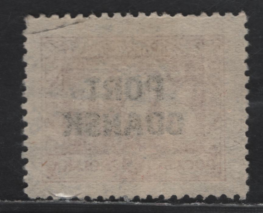 Lot 164 Polish Offices Abroad 1K131K13 15g Rose Red Wawel Castle, 1926-1927 Offices In Danzig Issue, A Very Fine Used Single, Thick Overprint On Original Design, 15' Touching Cloud Lines, Cancel Lies On Top Of 'P'