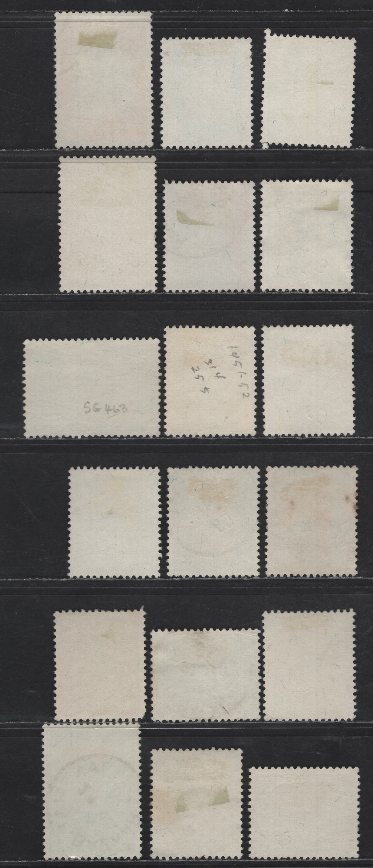 Lot 313 Ceylon #419-430, 424a, 435 2c - 10r Brown & Blue Green - Red Brown & Buff Pictorials, 1951-1954 Pictorial Issue, 18 Very Fine Used Singles, Additional Shades, Both Types Of 35c