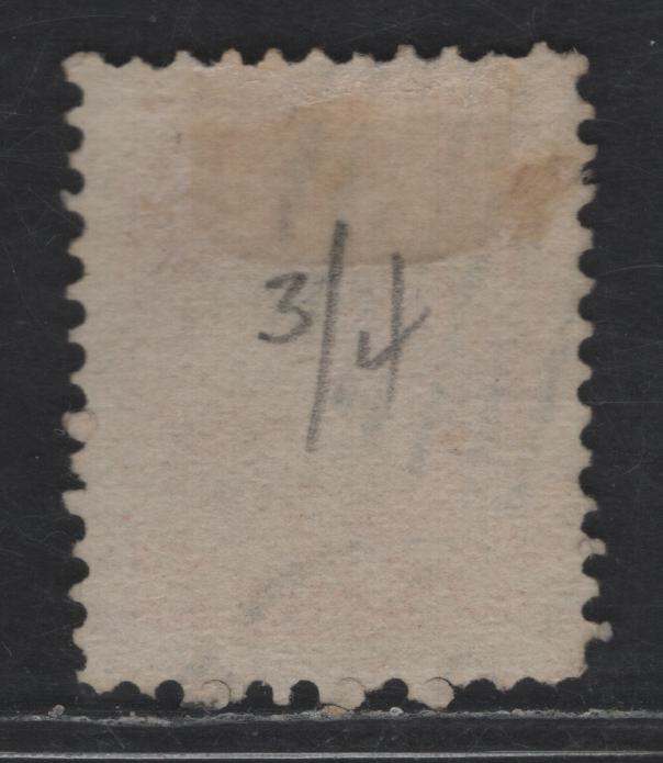 Lot 316 Canada #37e 3c Red Queen Victoria, 1870-1893 Small Queen Issue, A Very Fine Used Single, Mid Montreal Printing, Paper MM-M, Perf 11.75x12