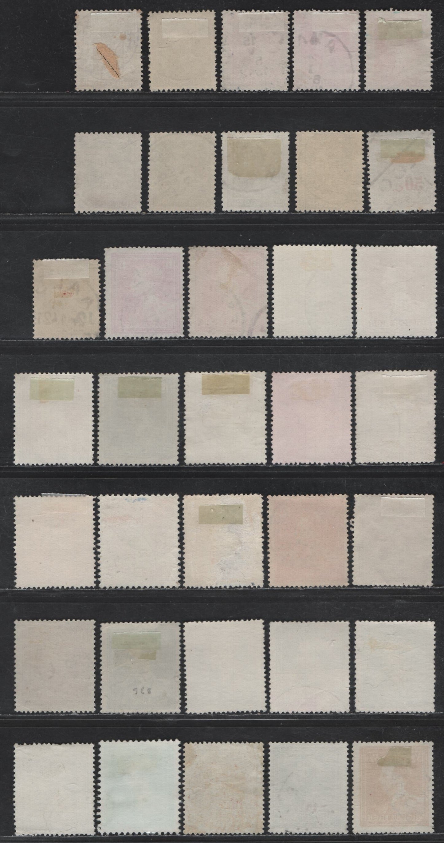 Lot 216 Belgium #283/293, 291a, 310-311, 354/360a, 312, 314, 315, 367 70c Brown - 40% On 5f Dark Blue Green, 1936-1956 King Leopold III Issue, 35 F & VF Used Singles With Shade Varieties