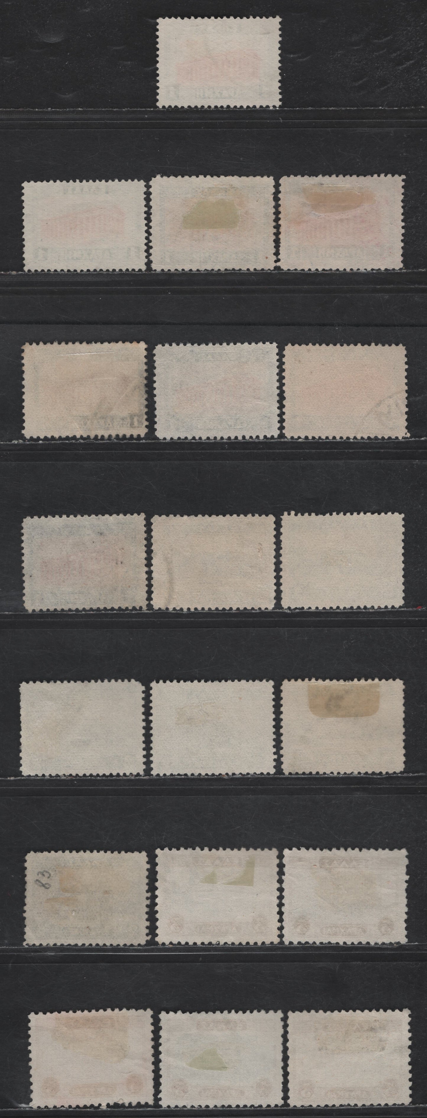 Greece #365-368 1d Dark Blue & Orange Brown - 3d Red Violet & Black, 1931-1935 Re-Engraved Pictorial Issue, 19 F & VF Used Singles Various Perfs As Detailed