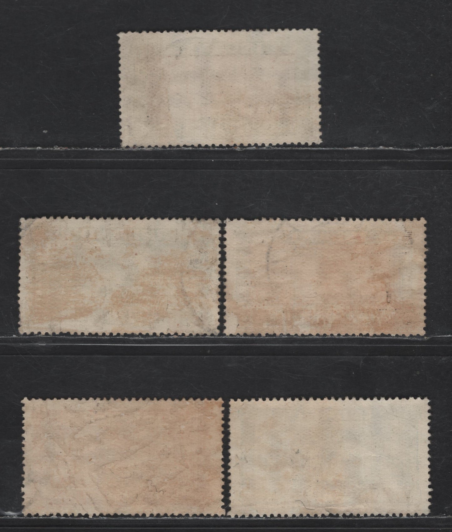 Iceland #144-148 7a Yellow Green - 50a Yellow Green & Brown, 1925 Views Issue, 5 Very Fine Used Singles