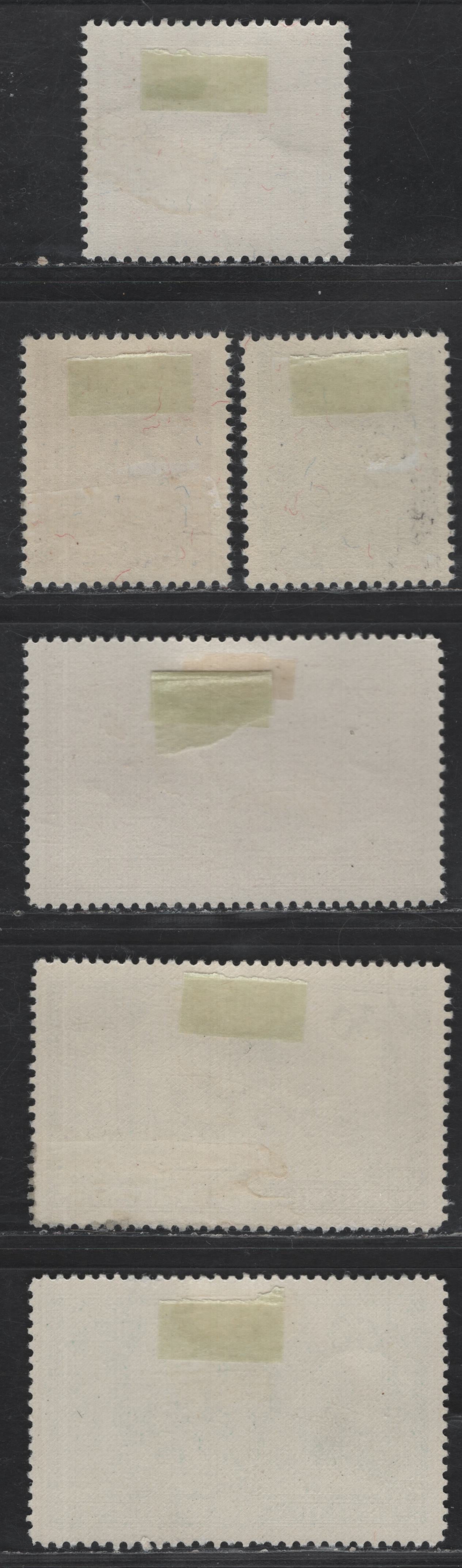 Lot 206 Liechtenstein SC#154-156, 172, 212-213 20rp - 30rp Brown Lake - Scene of Homage - , 1939-1945 Prince Cranz Joseph II - Birth Of Prince Johann Adam Pius Issues, 6 VFOG Singles