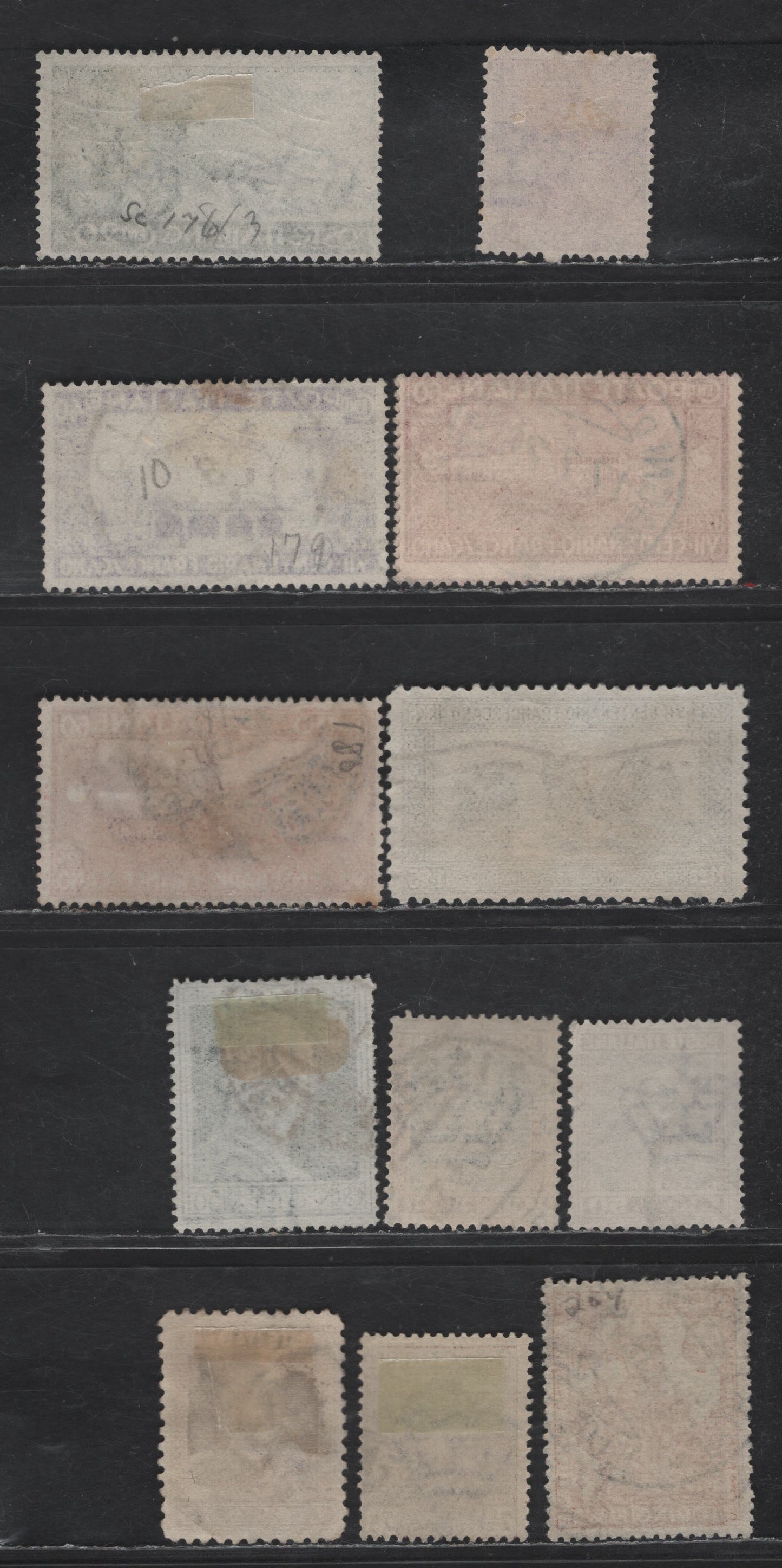 Lot 227 Italy SC#178-180, 182, 189, 192-193, 197, 200, 204 20c - 50c Gray Green - Orange Brown & Blue St. Francis of Assisa - Emmanuel Filbert, 1926-1928 St. Francis of Assisa - Emmanuel Filbert Issues, 10 Very Good/Fine//Very Fine Used Singles