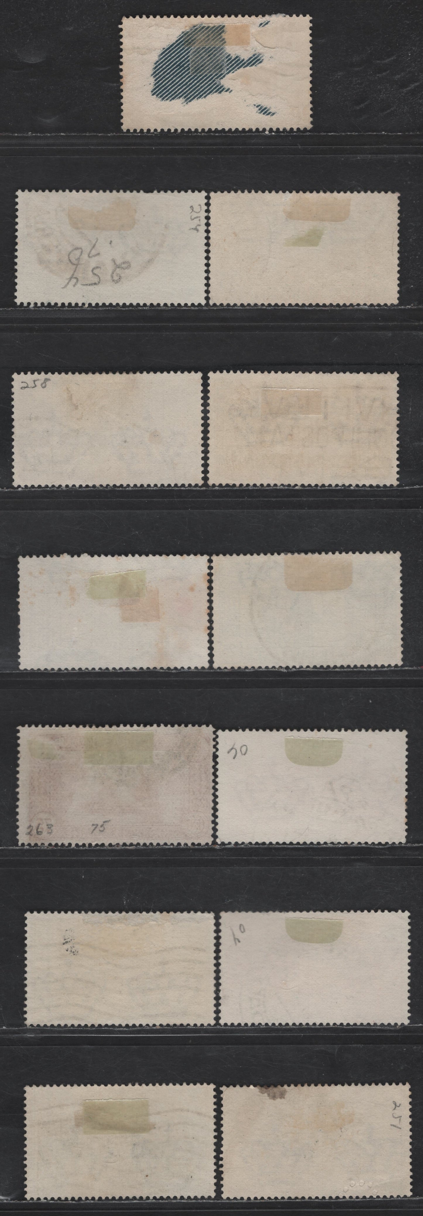 Lot 229 Italy SC#242. 248-251. 253-254. 258-263 20c - 75c Rose Red - Brown Red Ferucci - Anthony of Padva, 1930-1931 Ferucci - Anthony of Padva issues, 13 Fine/Very Fine Used Singles