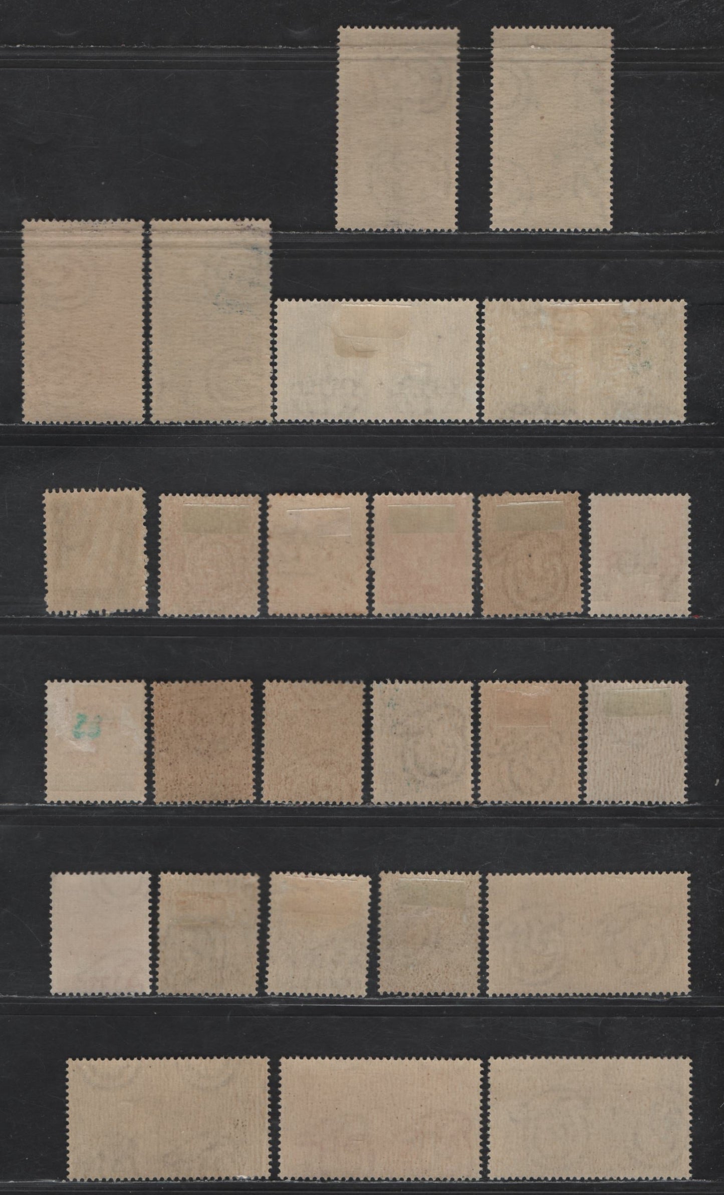 Lot 247 Italy SC#430/485 50c - 20l Purple - Red Brown Italian Army - Proclamation of Republic, 1942-1946 Italian Army - Proclamation of Republic Issues, 26 F/VFOG/NH Singles, Several NH, Shade Varieties