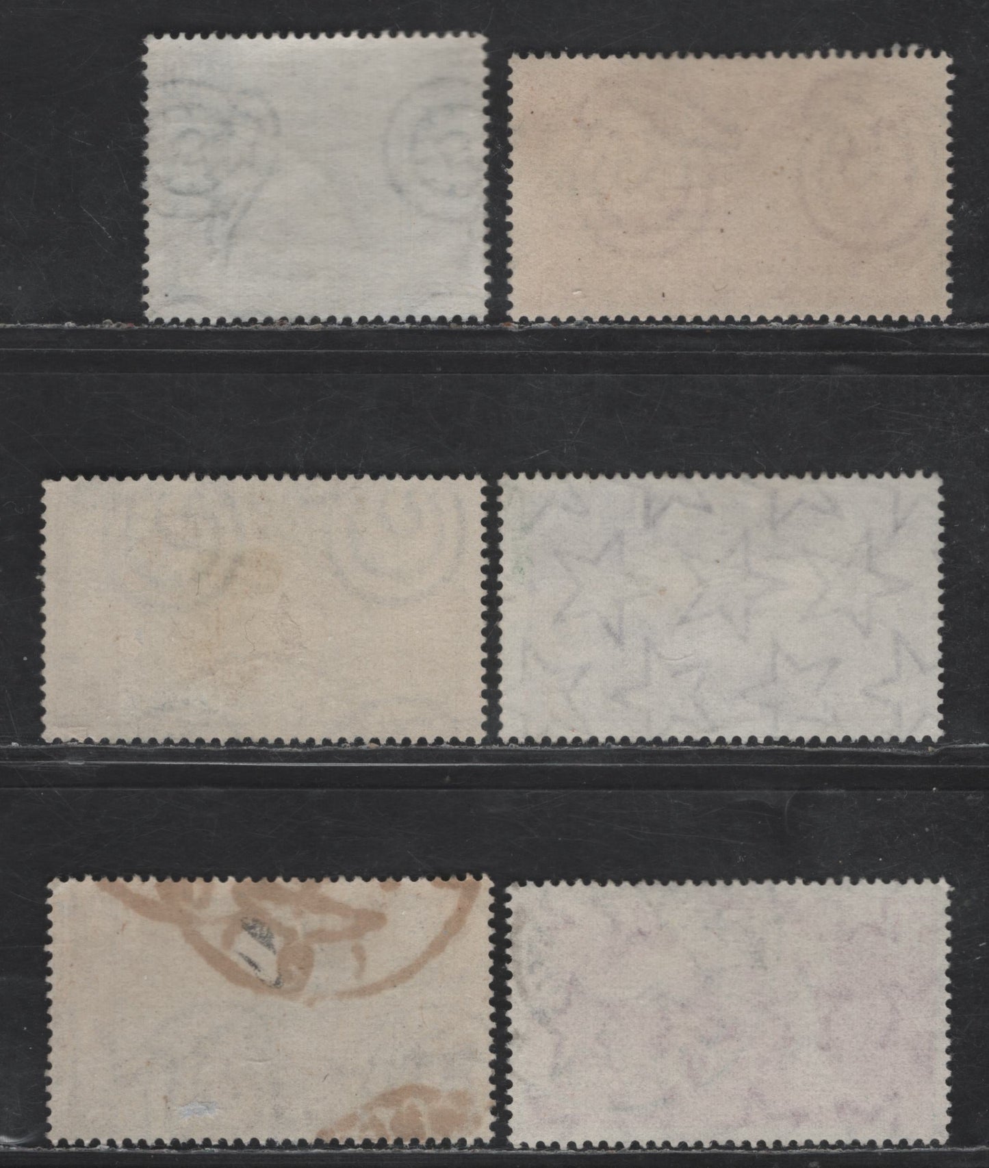 Lot 254 Italy SC#615, C110-C111, C114, CB1, E32 60l - 50l Gray & Blue - Lilac Rose Armed Forces - Special Delivery, 1952-1955 Armed Forces - Special Delivery issues, 6 Very Fine Used Singles, Winged Wheel & Multiple Stars Wmks
