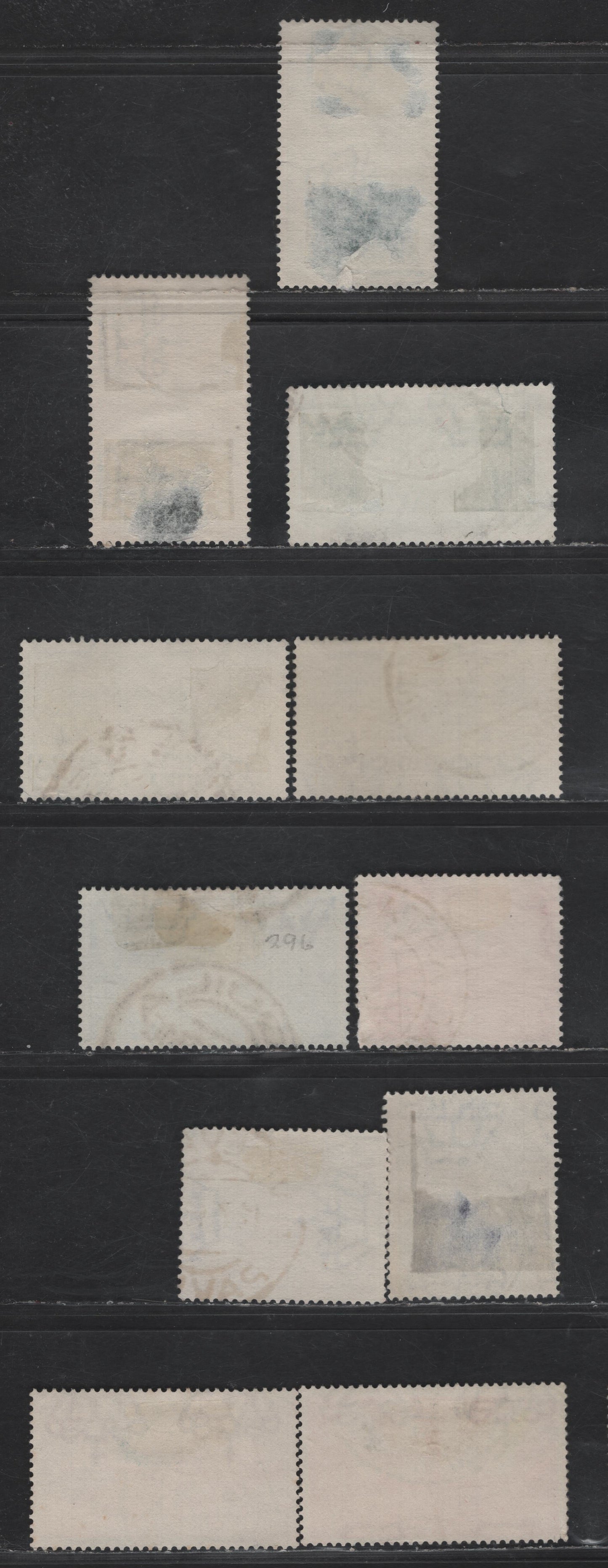 Lot 301 Italy SC#233, 259, 261, 296, 387, 389, 410-411, 371, 360, 363 25c - 50c Dark Green - Violet Abbey of Monte Cassino - Italian Railroads, 1929-1939 Abbey of Monte Cassino - Italian Railroads Issues, 11 Fine/Very Fine Used Singles
