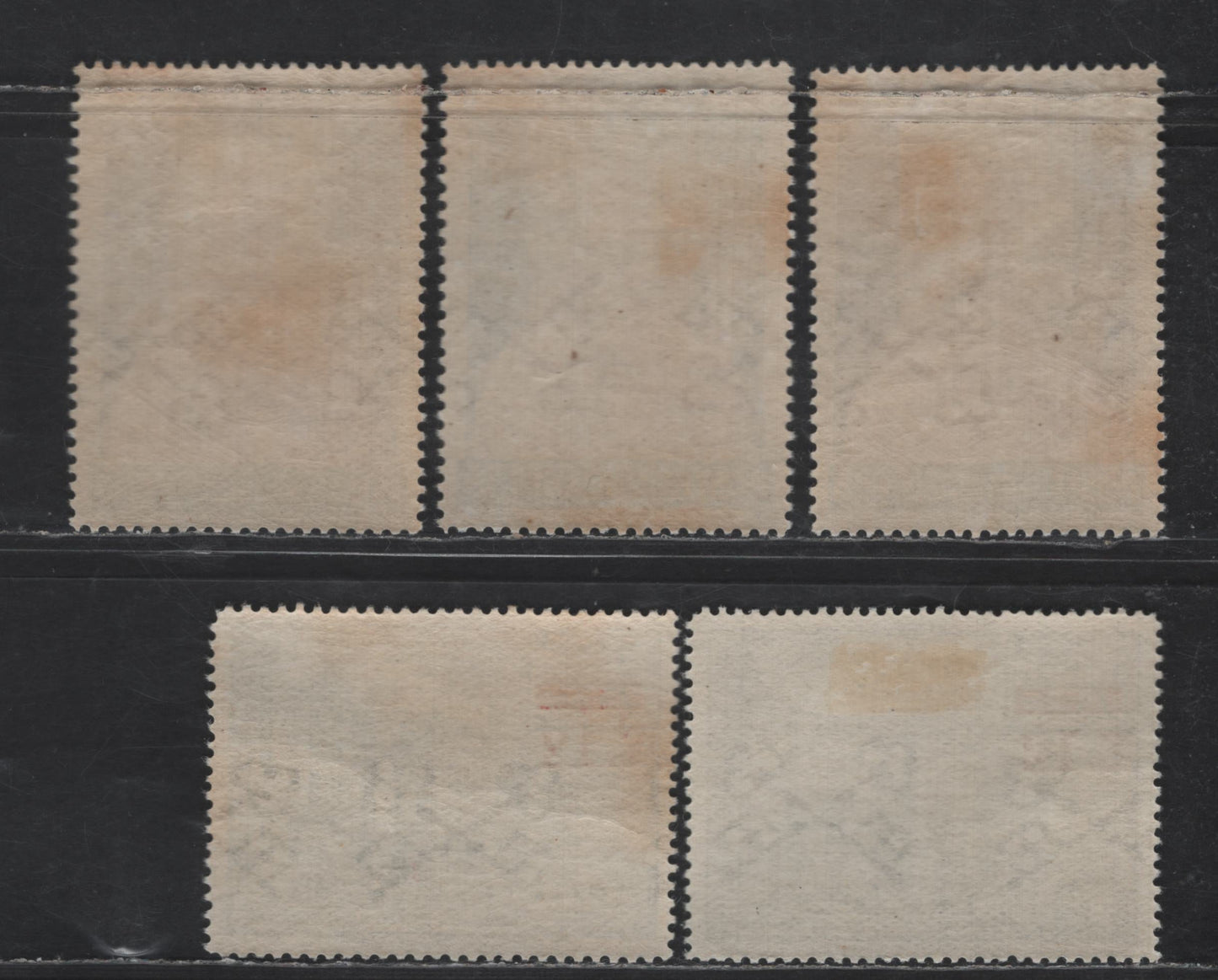 Lot 399 Vatican City #154-154a, 182-184 121 On 131 Dull Green - 351 Multicoloured, 1952 Surcharges - 1954 Canonization Of Pope Pius X Issues, 5 VFOG Singles Includes Both Perf 14 & 13 1/2x14 Of The Surcharge