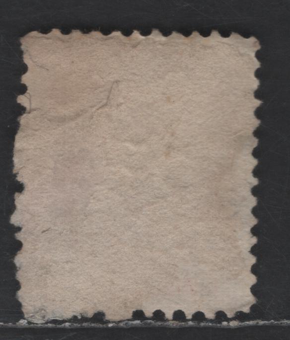 Lot 417 Canada SC#37e 3c Red Queen Victoria, 1870-1893 Small Queen Issue, A Very Fine Used Single, Mid Montreal Printing, Paper MM-I, No Pos. Dot, Perf 11.75x12