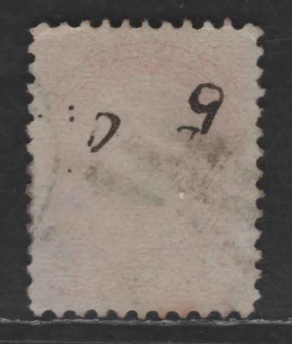 Lot 421 Canada SC#37iii 3c Red Orange Queen Victoria, 1870-1893 Small Queen Issue, A Very Fine Used Single, Mid Montreal Printing, Paper MM-D, No Pos. Dot, Perf 11.75x12