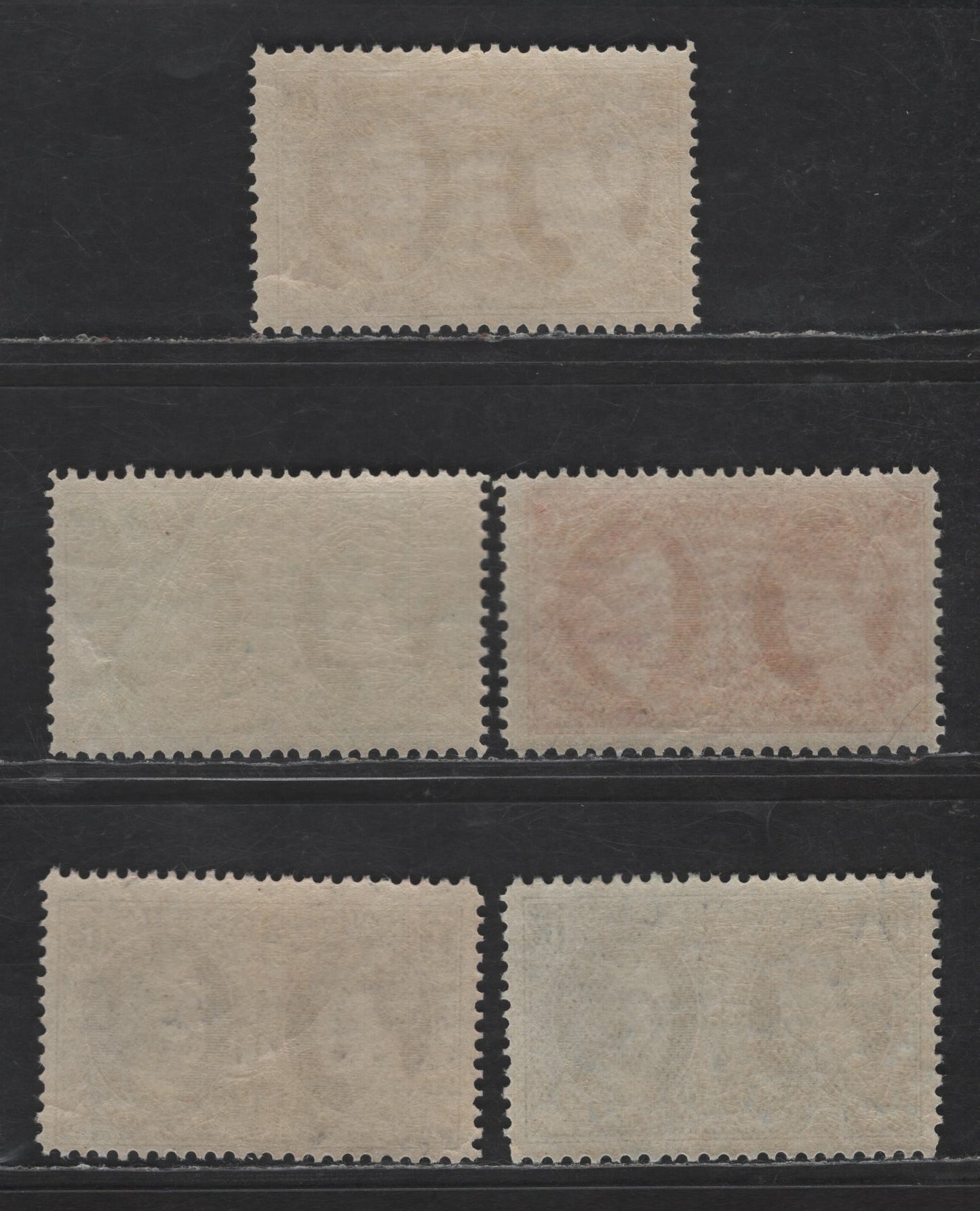 Lot 185 Luxembourg SC#B20-B24 25c - 1.5fr Deep Violet - Deep Blue Grand Duchess Charlotte & Prince Felix, 1927 Semi Postal Issue, 5 VFNH Singles