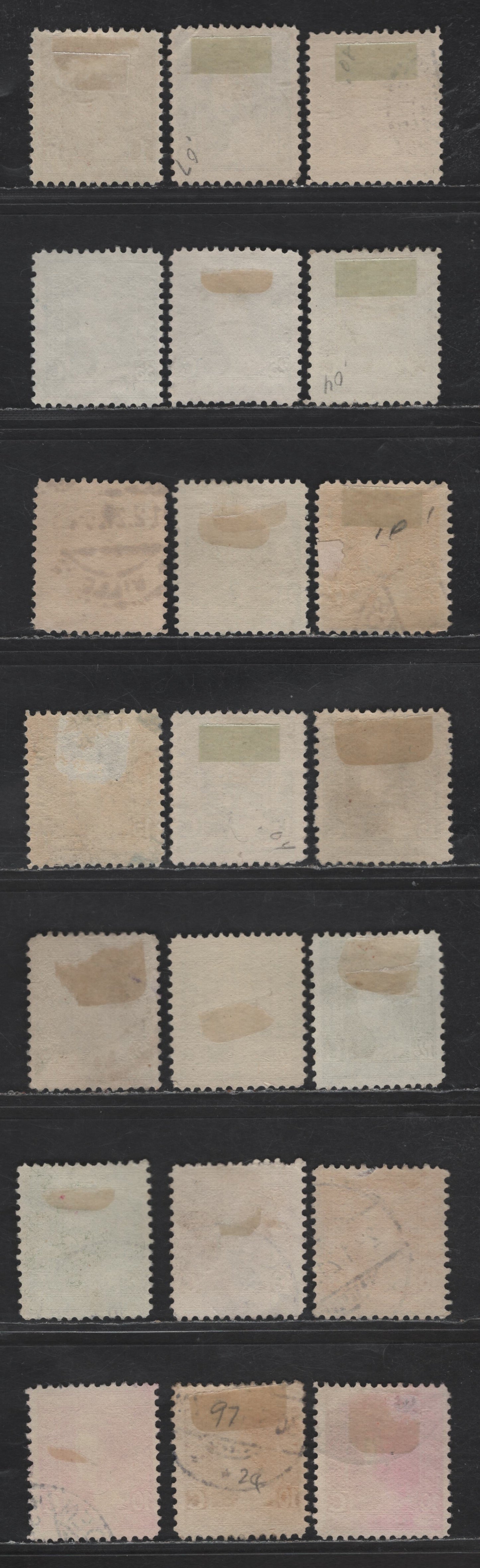 Lot 194 Luxembourg SC#97-99, 101, 103-104, 106, 109 10c - 1fr Lake - Orange Brown Grand Duchess Marie Adelaide, 1914-1917 Grand Duchess Marie Adelaide Issue, 21 Very Fine Used Singles, Additional Shades