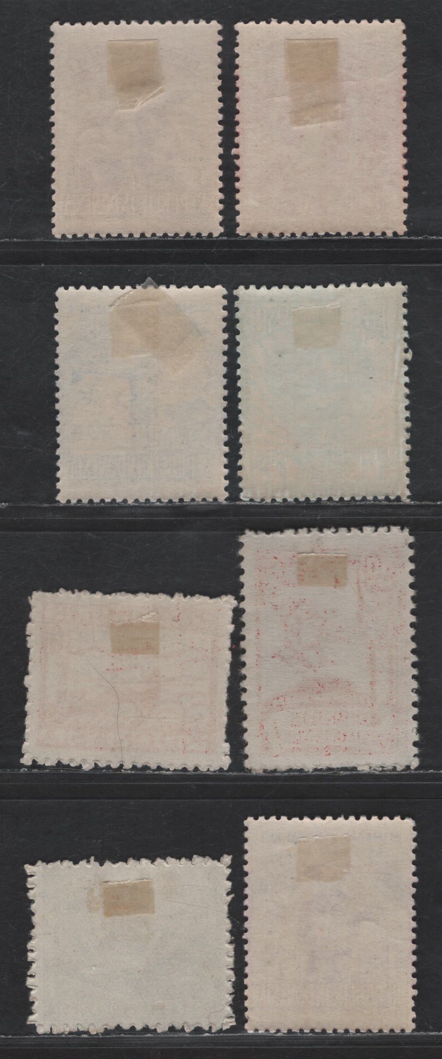 Lot 211 Indonesia SC#1L25, 1L27, 1L39, B83-B87 5s - 1r+50s Pale Gray Blue - Purple Road & Mountains - Boy Scouts Jamboree, 1946-1955 Revolutionary - Semi Postal Issues, 8 F/VFOG Singles
