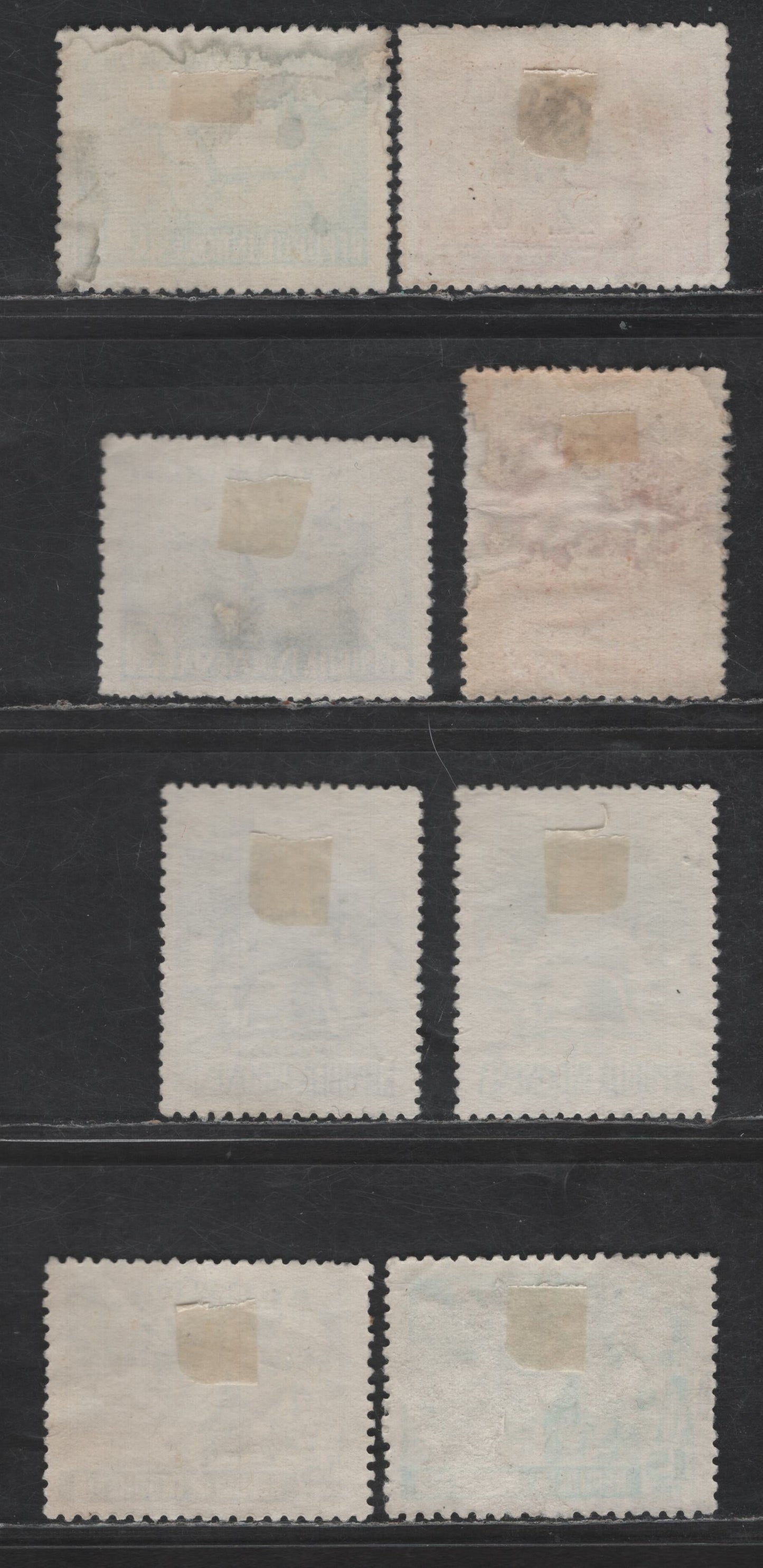 Lot 213 Indonesia SC#406-407, 418-423 15s - 1r Green - Dark Green Proclamaition of Independence - Torch, Map & Book, 1955-1956 10 Years of Independence - Asia-Africa Student Conference Issues, 8 Very Fine Used Singles