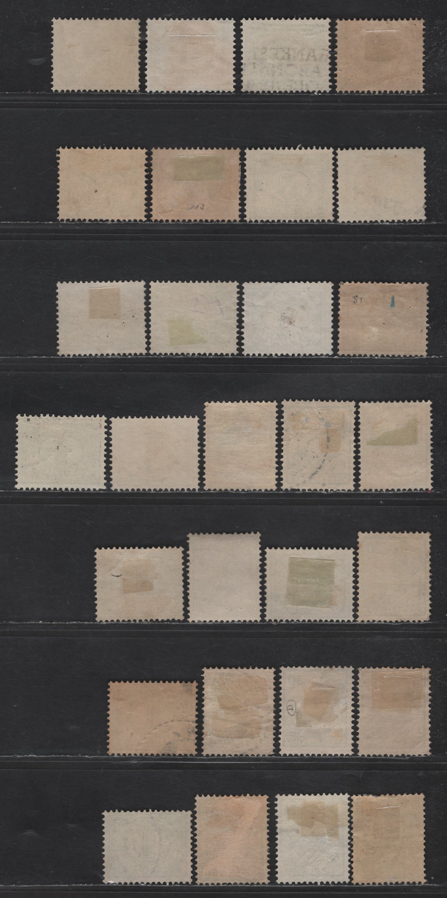 Lot 228 Netherlands Indies SC#101/130 1c - 40c Light Violet - Green Numerals - Queen Wilhelmina, 1912-1940 Numerals - Queen Wilhelmina Issues, 29 Fine/Very Fine Used Singles