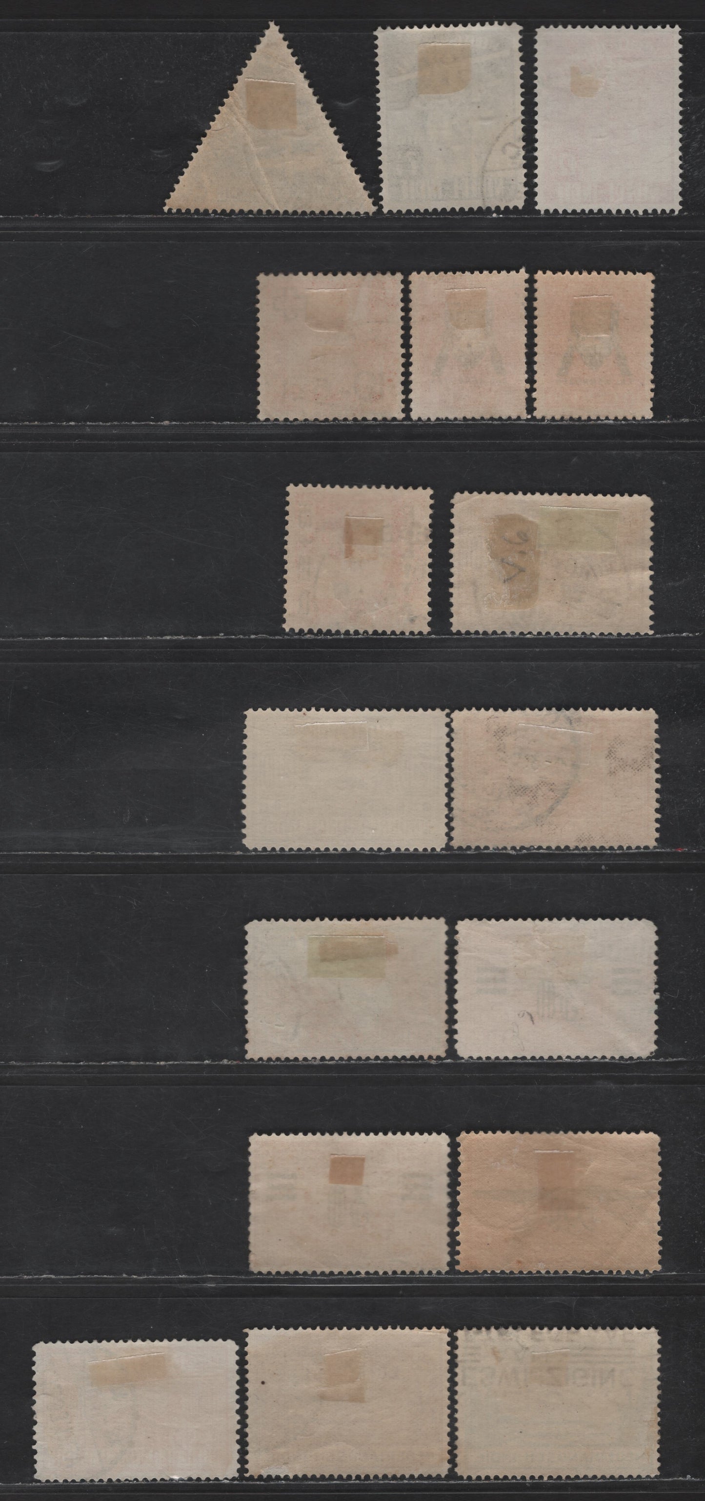 Lot 245 Netherlands Indies SC#B30, B48-B50, B57, C17-C18, C6-C12, C14-C15 7.5c+2.5c - 4.5g Dark Olive Brown - Bright Blue Boy Scout World Jamboree - Airmail, 1931-1937 5th Boy Scout Jamboree - Airmail Issues, 17 Fine/Very Fine Used Singles