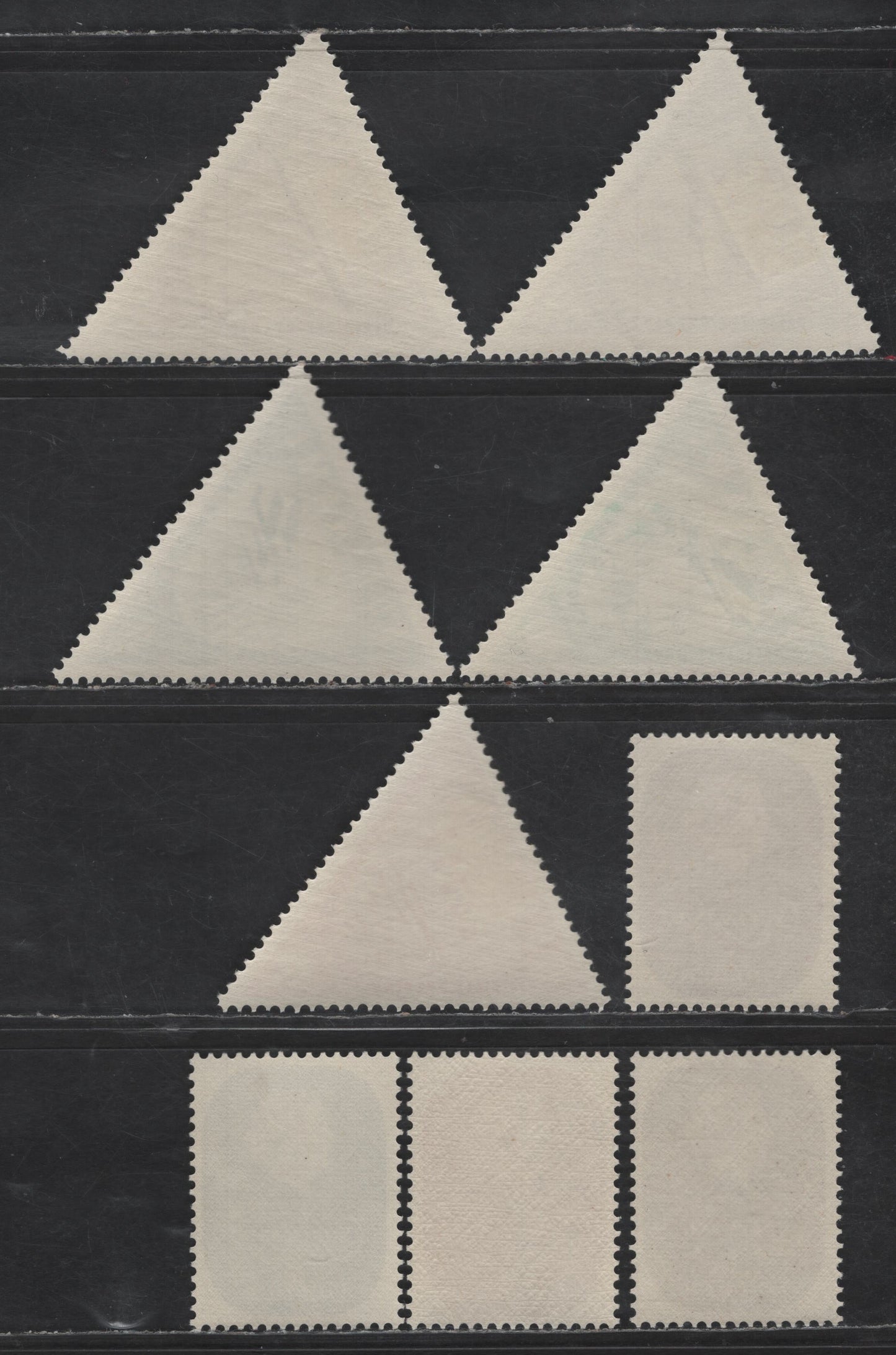 Lot 276 Suriname SC#272-275. 277-271 1g - 40c Magenta - Light Brown Queen Juliana - Zanderij Airport, 1959-1960 Queen Juliana - Inauguration of Zanderij Airport Issues, 9 F/VFNH/OG Singles, Queen Juliana Set Is NH