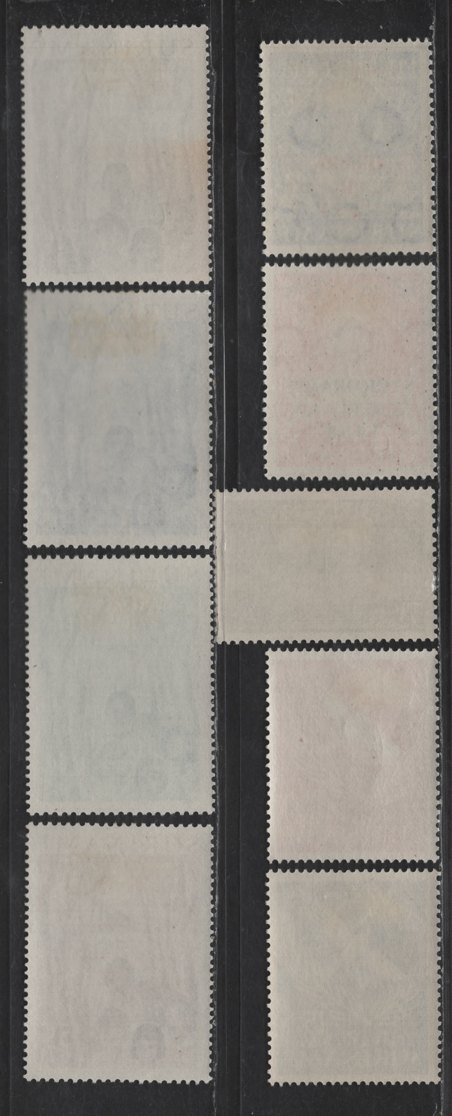 Lot 285 Suriname SC#B53-B54, B58-B64 12.5c+7.5c - 7.5c+2.5c Orange - Dark Olive Netherlands Flood Relief - Royal Visit to Surinam, 1953-1955 Netherlands Flood Relief - Royal Visit to Surinam Semi Postals, 9 VFOG Singles