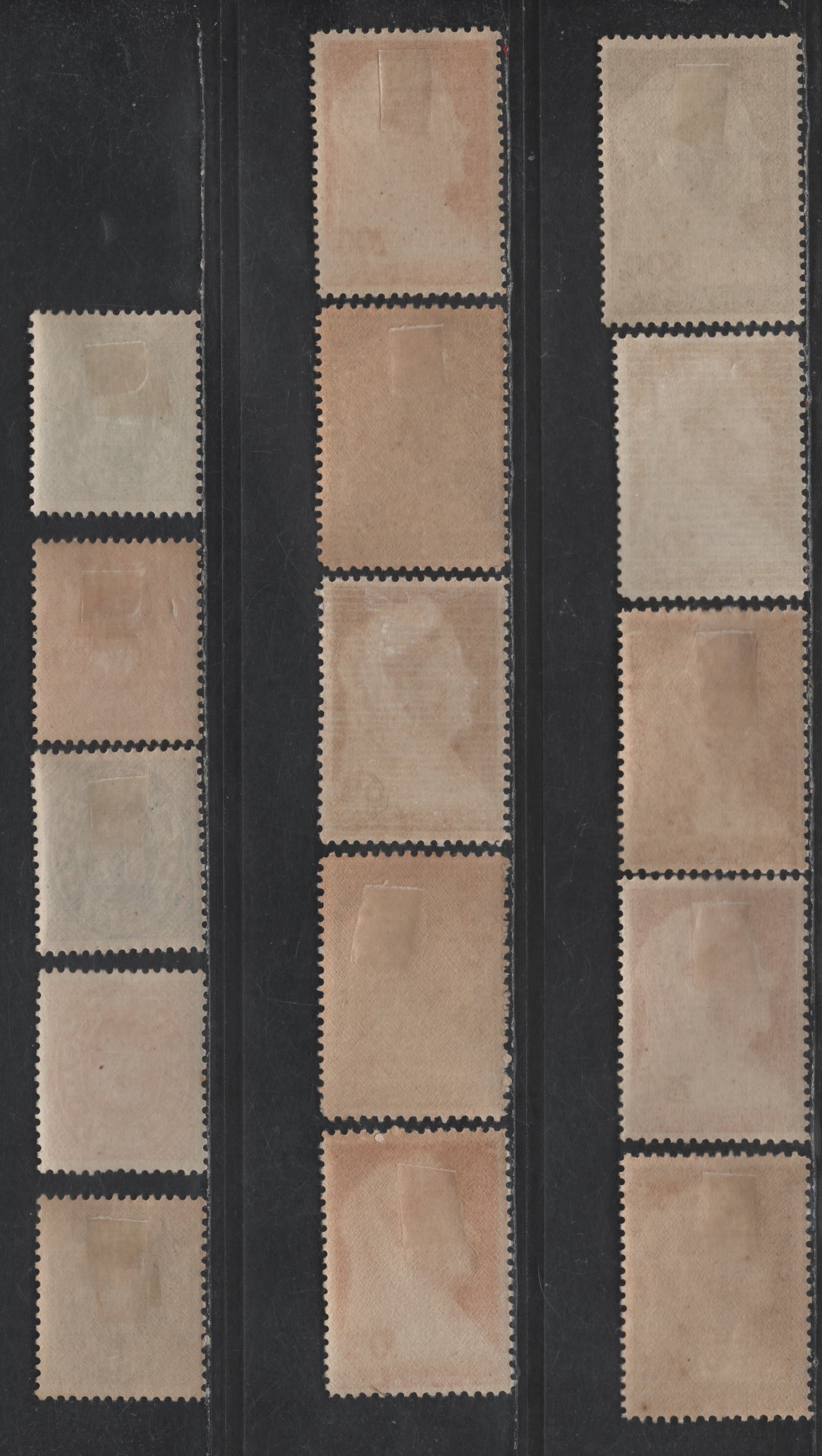 Lot 328 Netherlands Antilles SC#127-141 1c - 50c Brown Black - Dull Yellow Green Numeral - Queen Wilhelmina, 1936 Numeral - Queen Wilhelmina Issue, 15 VFOG Singles