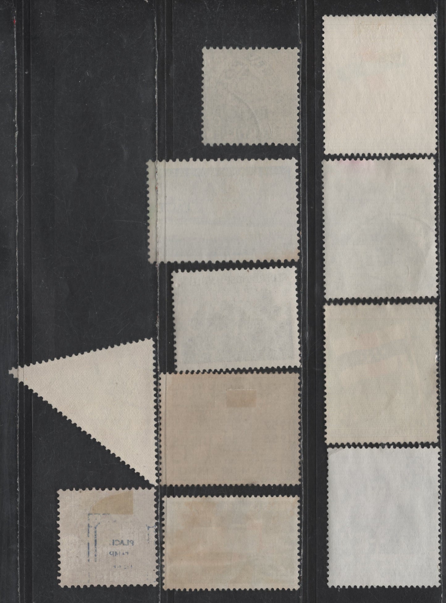 Netherlands Antilles SC#206-207, 230-231, 234, 241, 260, 263-264, 270-271 6c - 25c Brown Red - Olive Green Post Horns - Martinus J Niewindt, 1949-1960 UPU 75th Anniv - Death Centenary of Monsignor Niewindt Issues, 11 Very Fine Used Singles