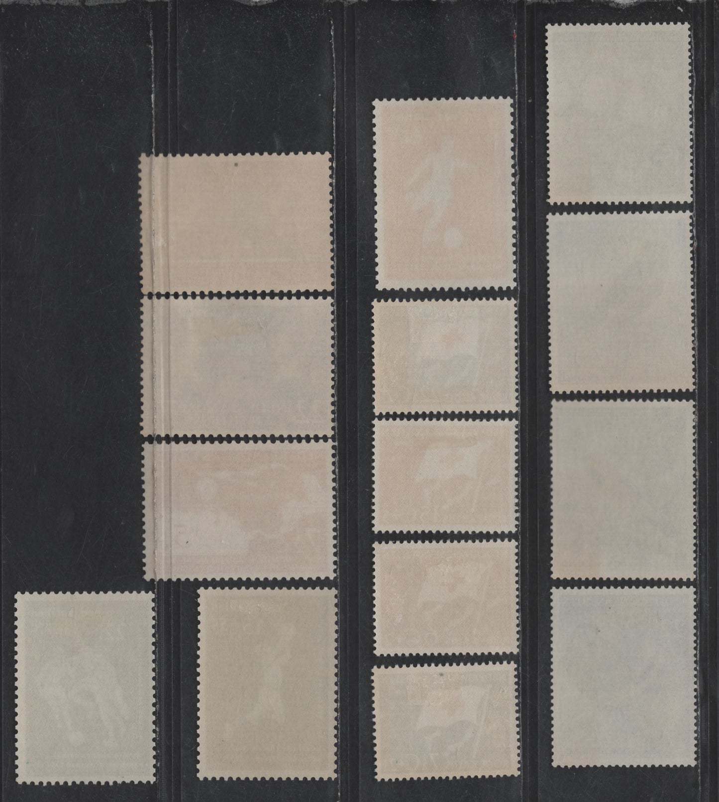 Lot 359 Netherlands Antilles SC#B26-B27, B31-B42 7.5c+2.5c - 22.5c + 7.5c Rose Brown - Blue Prince Bernhard & Queen Juliana - Flag & Map, 1955-1958 Semi Postal Issues, 14 VFOG Singles