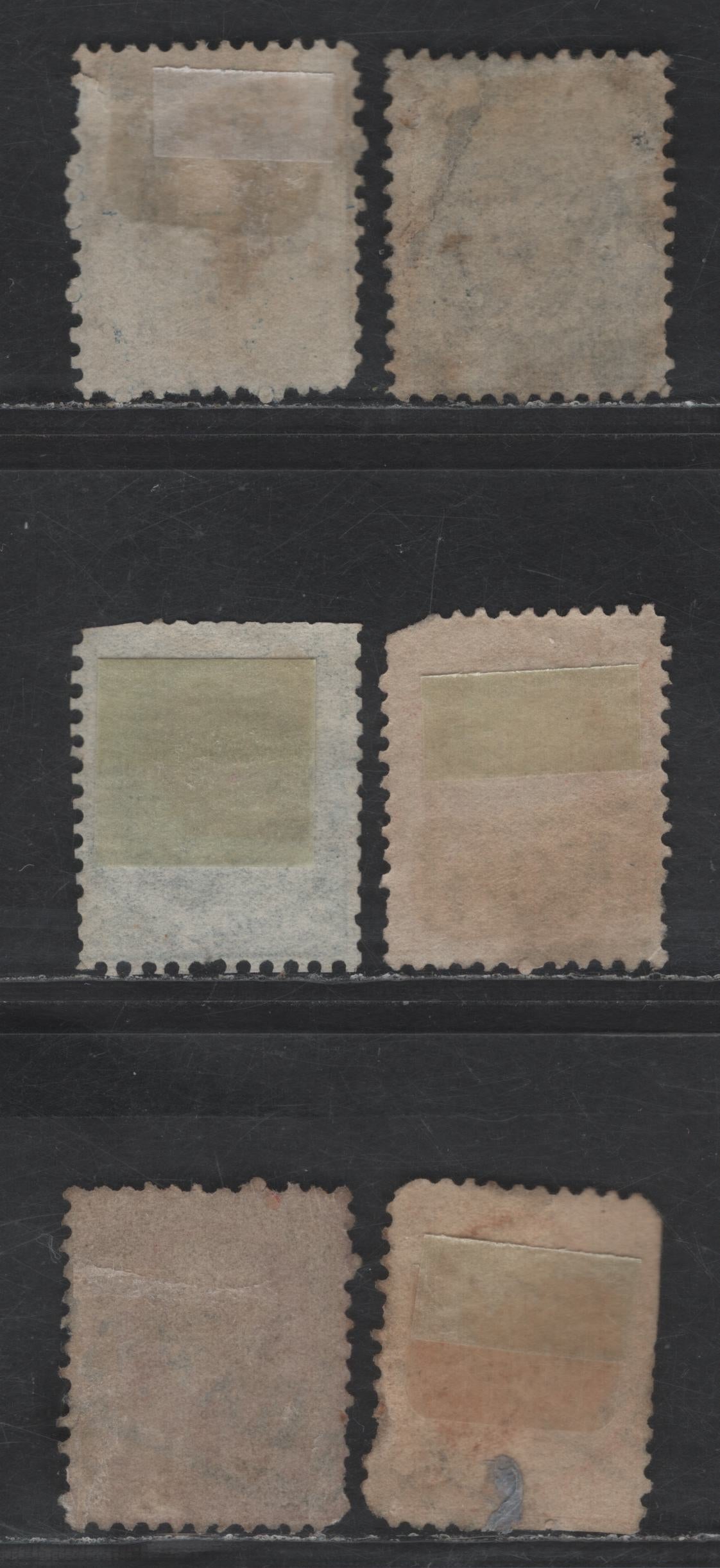 Lot 169 Netherlands SC#4, 5, 6 5c - 15c Blue - Orange King William III, 1864 King William III Issue, 6 Ungraded Singles, Small To Major Faults, Variations In Shade, Most On Medium Paper