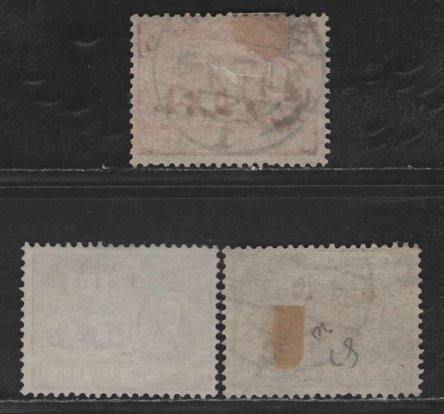 Lot 213 Netherlands SC#87-89 1/2c - 2.5c Blue - Vermillion Admiral M.A de Ruyter & Fleet, 1907 Admiral M.A de Ruyter & Fleet Issue, 3 Very Fine Used Singles