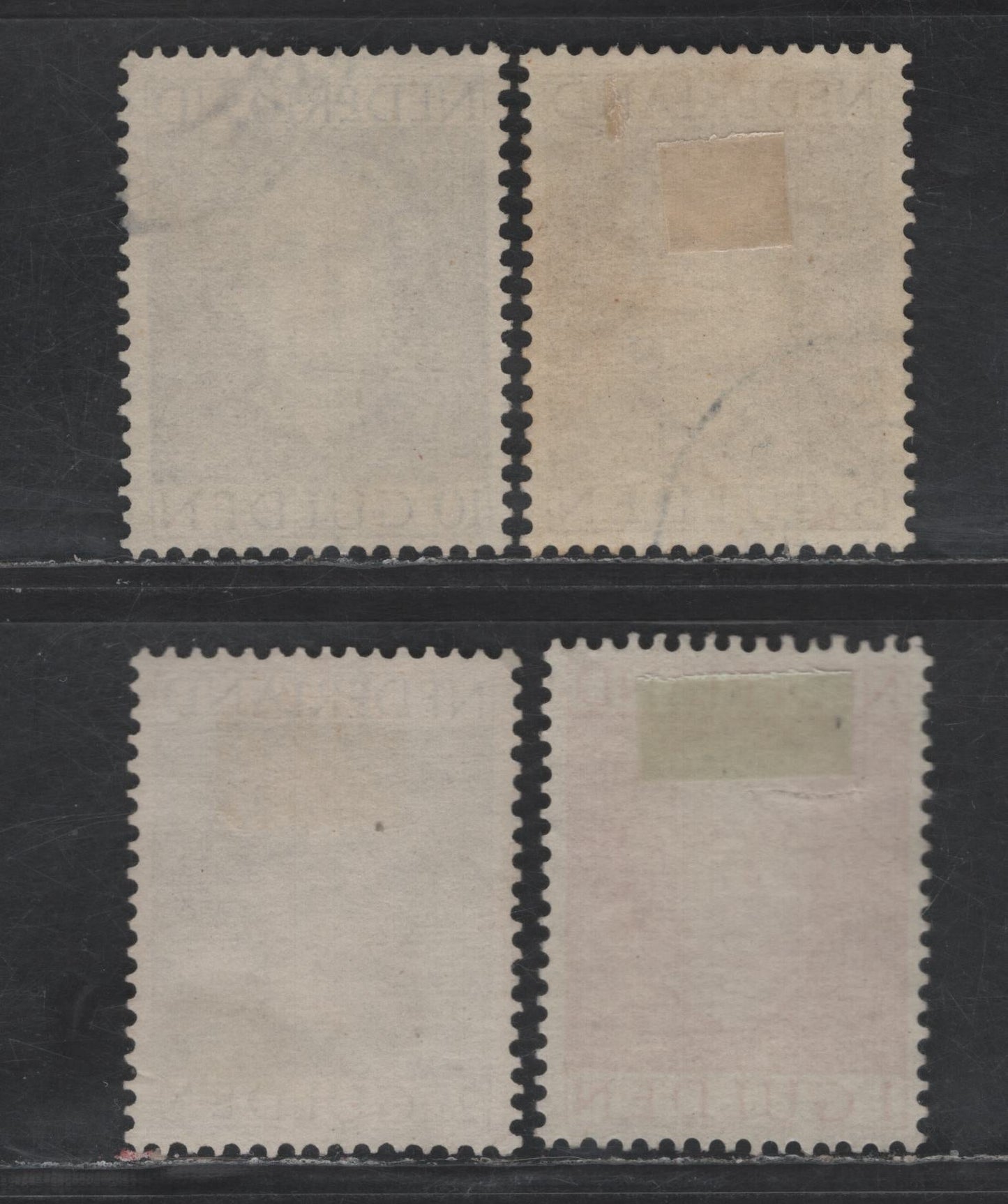 Netherlands SC#319-322 1g - 10g Rose Red - Dark Violet Brown Queen Juliana, 1949 Queen Juliana Issue, 4 Very Fine Used Singles