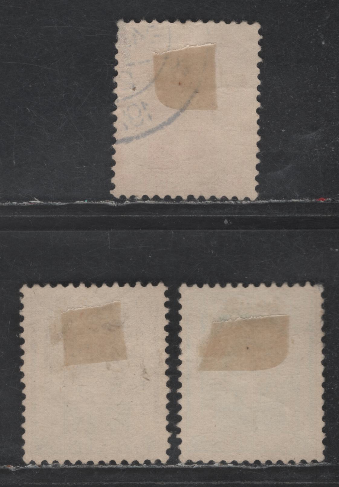 Lot 288 Netherlands SC#B6-B8 2c+2c - 10c+2.5c Emerald - Vermillion Allegory, Charity Protecting Child, 1924 Semi Postal Issue, 3 Very Fine Used Singles