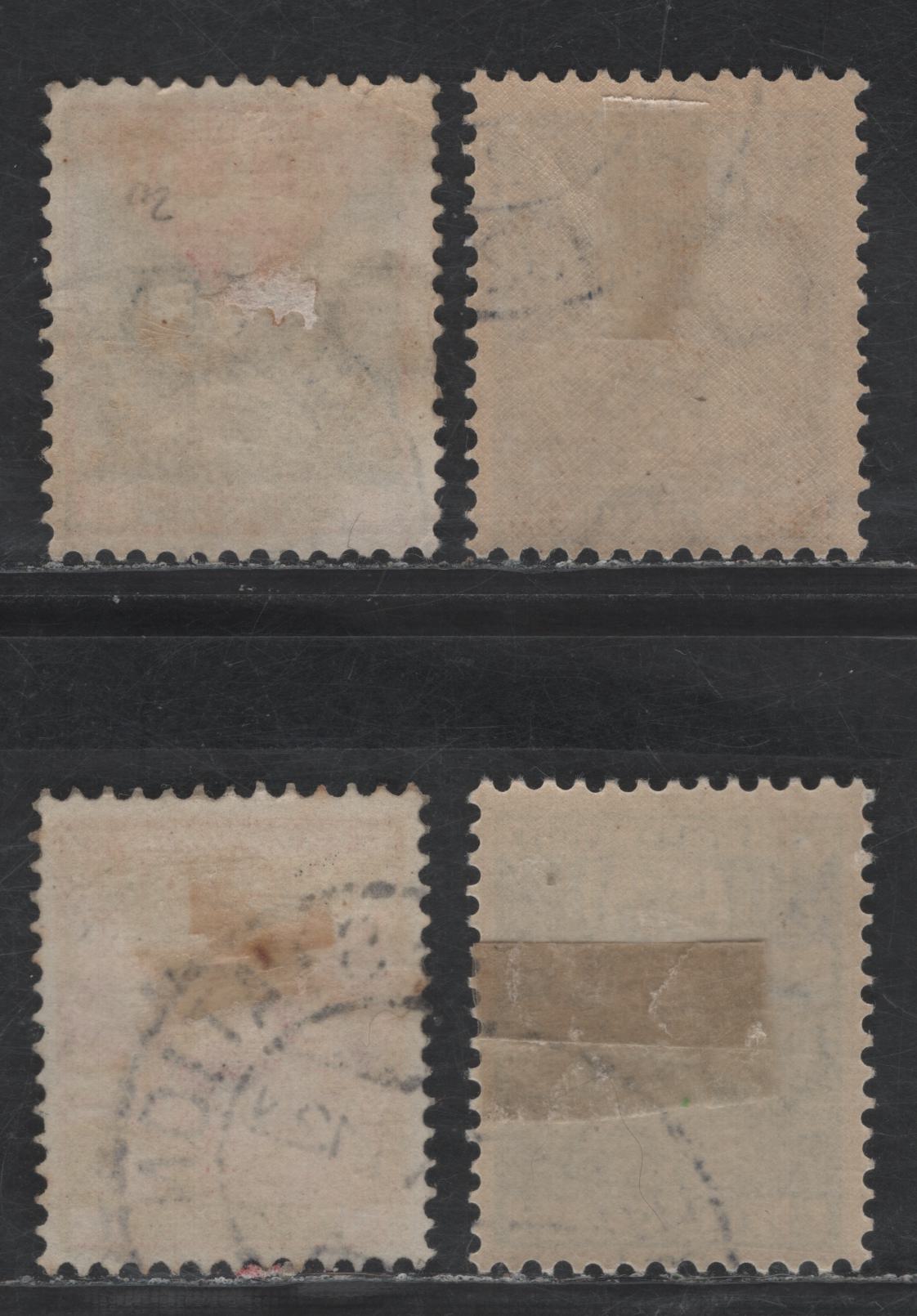 Lot 290 Netherlands SC#B12-B15 2c+2c - 15c+3c Silver & Red - Ultramarine & Yellow Arms, 1926 Semi Postal Issue, 4 Very Fine Used Singles