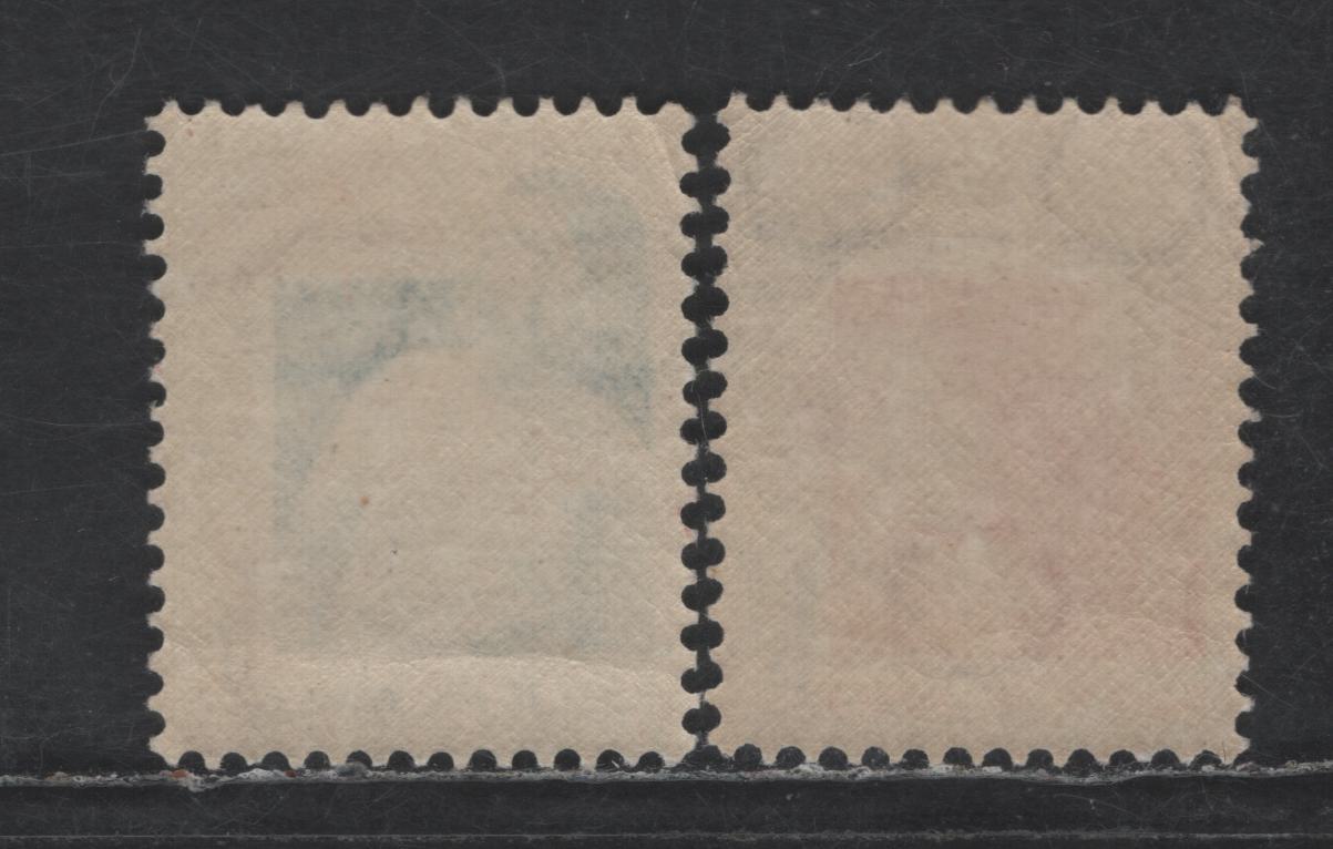Netherlands SC#B50-B51 1.5c+1.5c - 5c+3c Vermillion & Ultramarine - Prussian Blue & Violet Deaf Mute Learning Lip Reading - Blind Girl Learning to Read Braille, 1931 Semi Postal Issue, 2 VFOG Singles