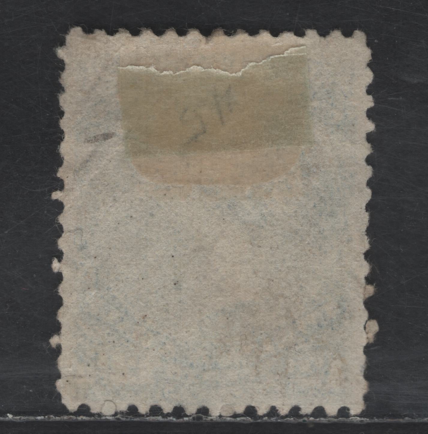 Lot 40 Canada SC#28 12.5c Blue Queen Victoria, 1868-1876 Large Queen Issue, A Fine Used Single, Duckworth Paper 3 (FO-F)