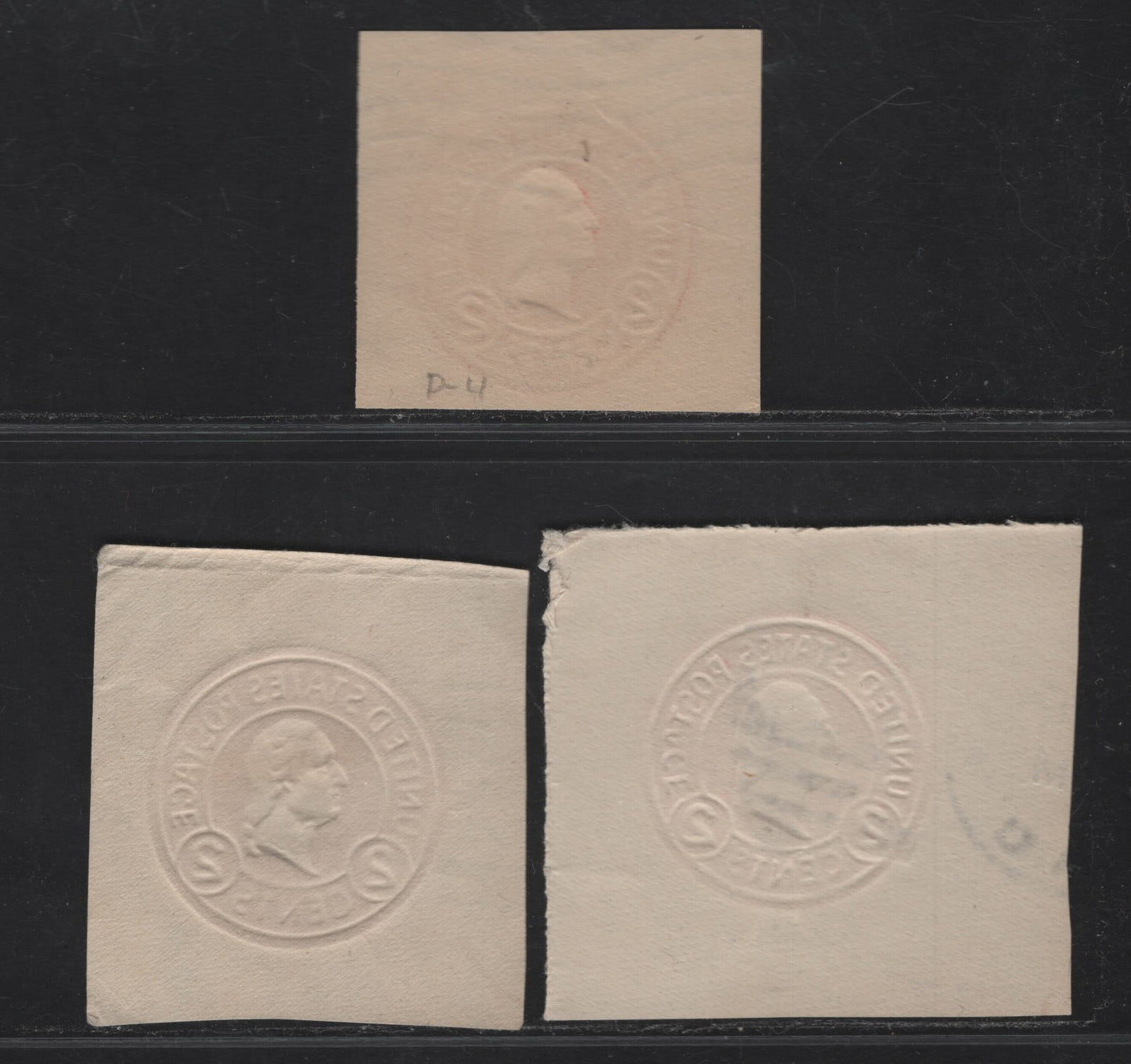 Lot 111 United States SC#U429d-f 2c Pink, Carmine Pink & Rose Carmine Washington, 1915-1932 Heads Issue, Fine/Very Fine Unused Singles, Die 5, Die 7 & Die 7 On White, Unusual Shades, As Most Are Carmine