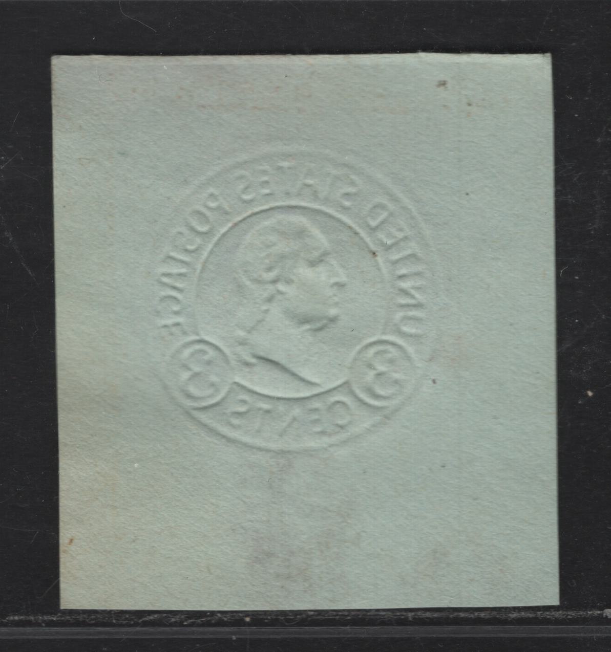 Lot 115 United States SC#U439d 3c Dark Violet Washington, 1915-1932 Heads Issue, A Very Fine Unused Single, Die 7 On Blue