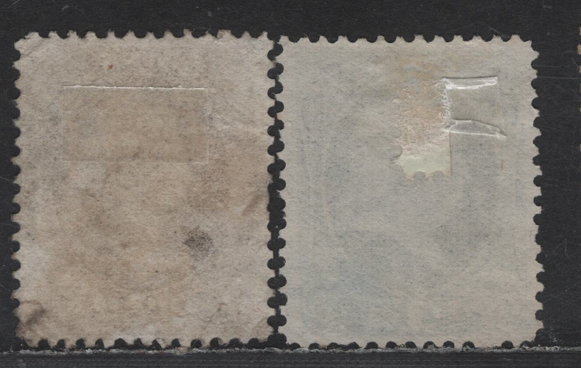 Lot 175 (C) United States Of America SC#156, 157 1c, 2c Ultramarine & Dark Brown Washington & Jackson, 1873-1879 Continental Bank Note Large Banknote Issue, 2 Fine Used Singles