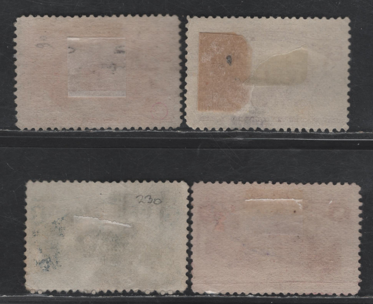 Lot 216 (C) United States Of America SC#230-231, 236, 239 1c, 2c, 8c, 30c Deep Blue - Orange Brown Columbus Sighting Land - At La Rabidida, 1893 Columbian Exposition Issue, 4 Fine Used Singles