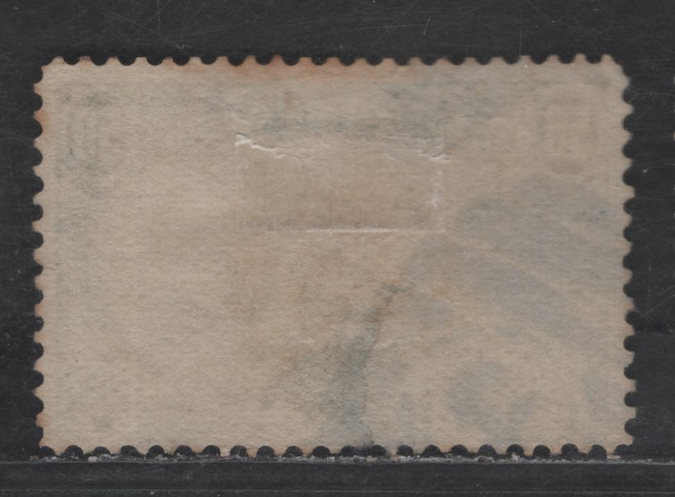 Lot 243 (C) United States Of America SC#291 50c Deep Sage Green Western Mining Prospector, 1898 Trans-Mississippi Issue, A VG Used Single Lateral Shear Tear On Back